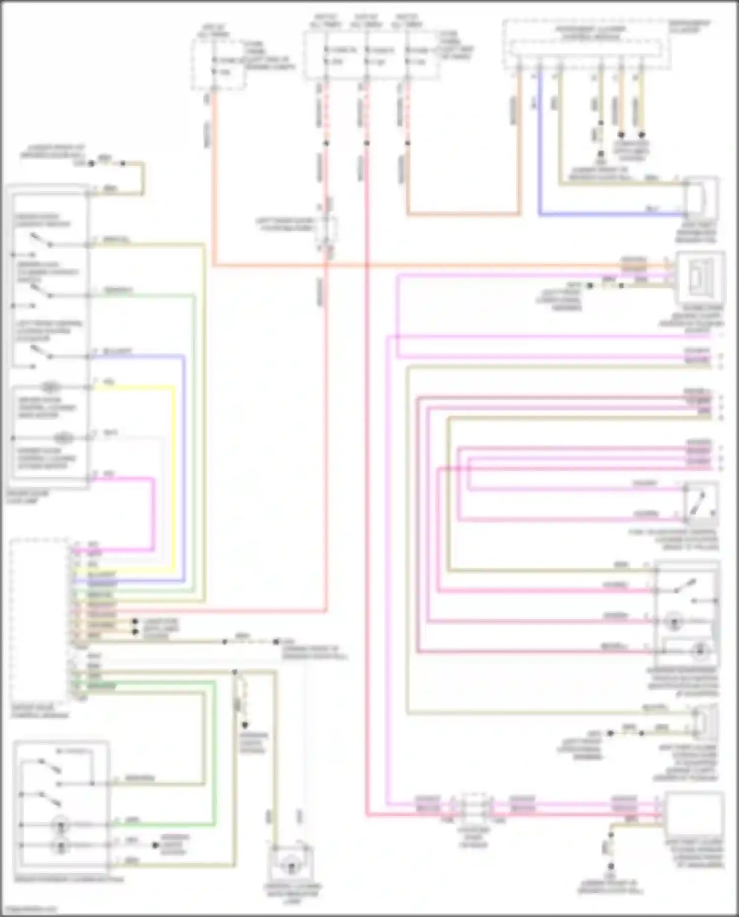 Wiring diagram computer data lines system for Volkswagen Golf Mk7 facelift (2017-2021) (7 of 72)