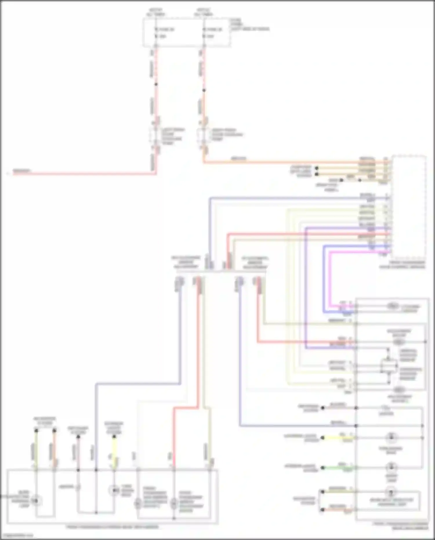Wiring diagram defogger system for Volkswagen Golf Mk7 facelift (2017-2021) (2 of 3)