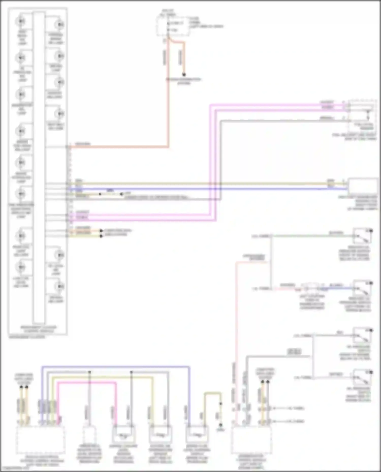 Wiring diagram engine coolant level sensor for Volkswagen Golf Mk7 facelift (2017-2021) (3 of 4)