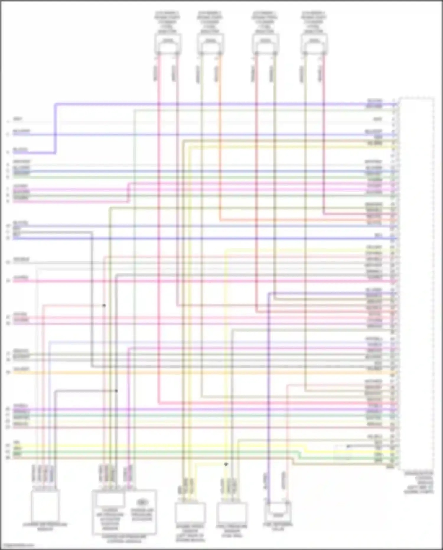 Wiring diagram engine speed sensor for Volkswagen Golf Mk7 facelift (2017-2021) (2 of 2)