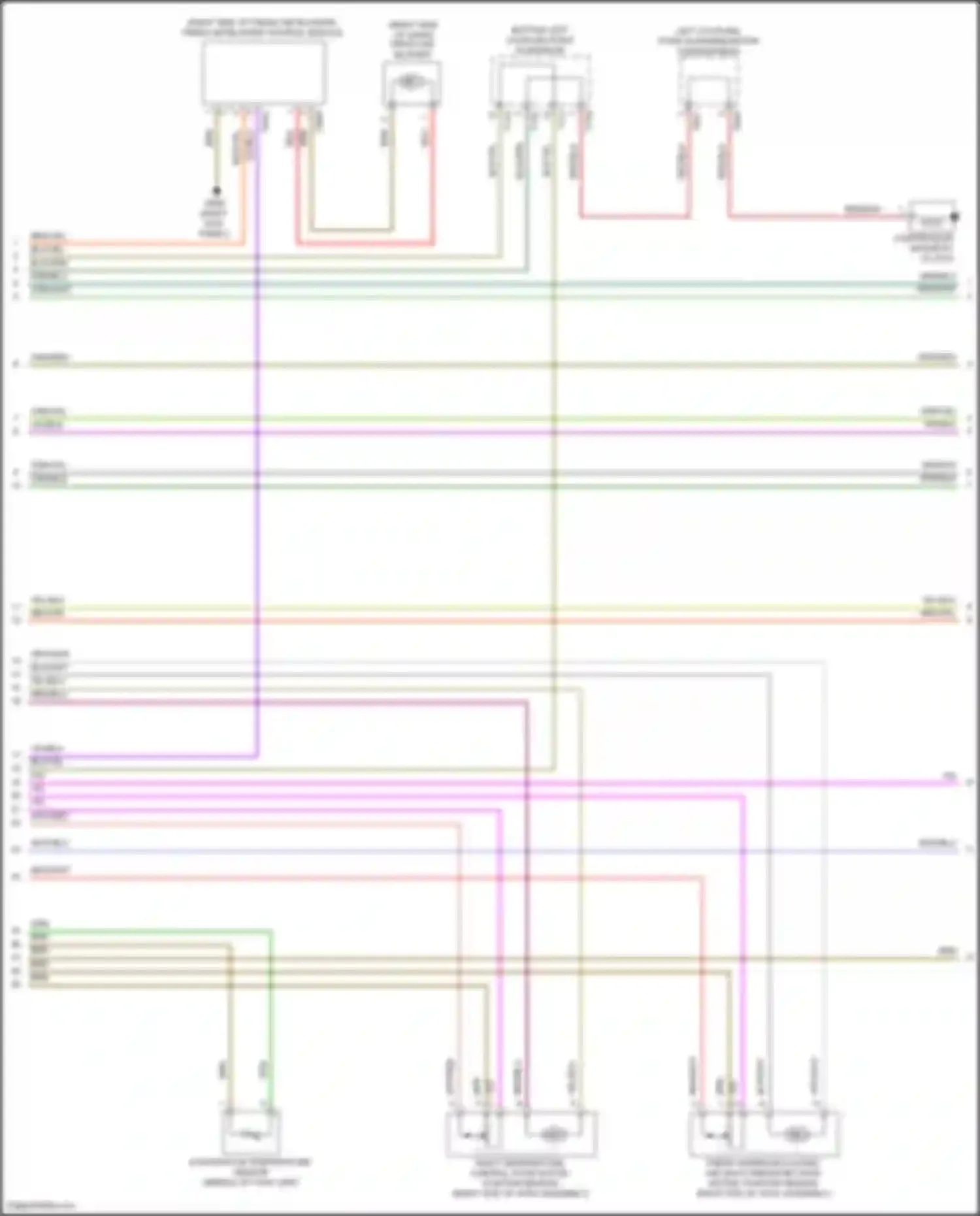 Wiring diagram evaporator temperature sensor for Volkswagen Golf Mk7 facelift (2017-2021) (1 of 2)