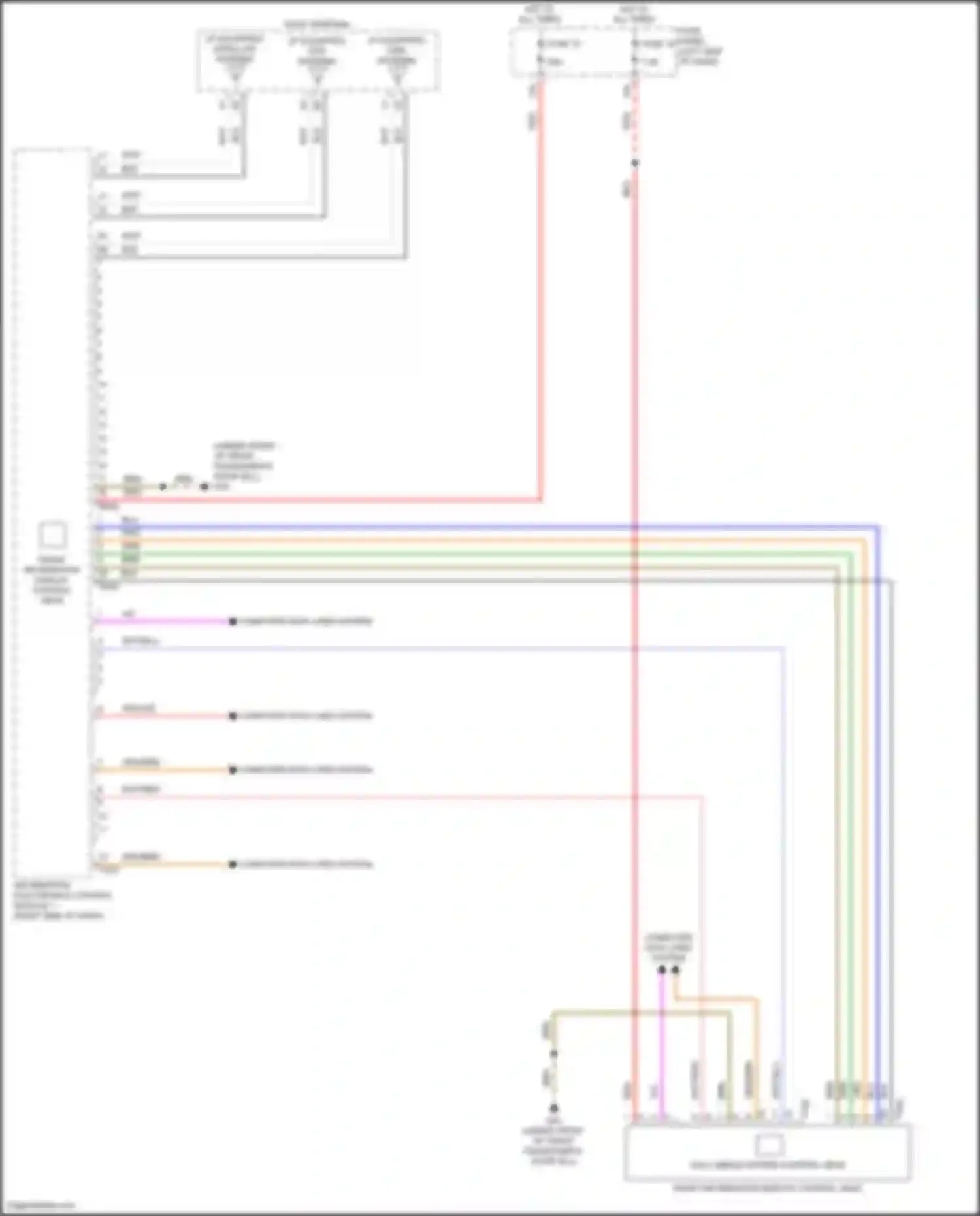 Wiring diagram front information display control head for Volkswagen Golf Mk7 facelift (2017-2021) (5 of 6)