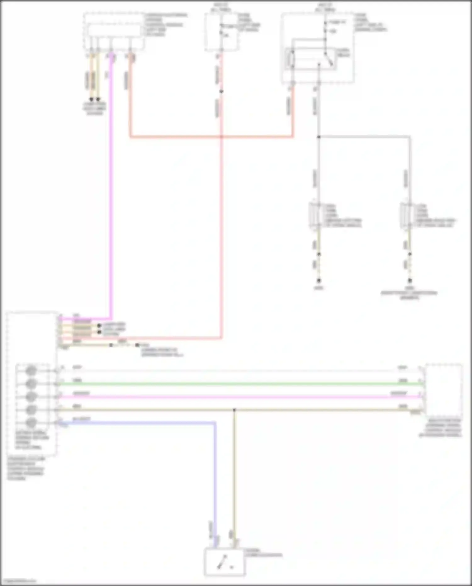 Wiring diagram fuse panel b for Volkswagen Golf Mk7 facelift (2017-2021) (7 of 24)