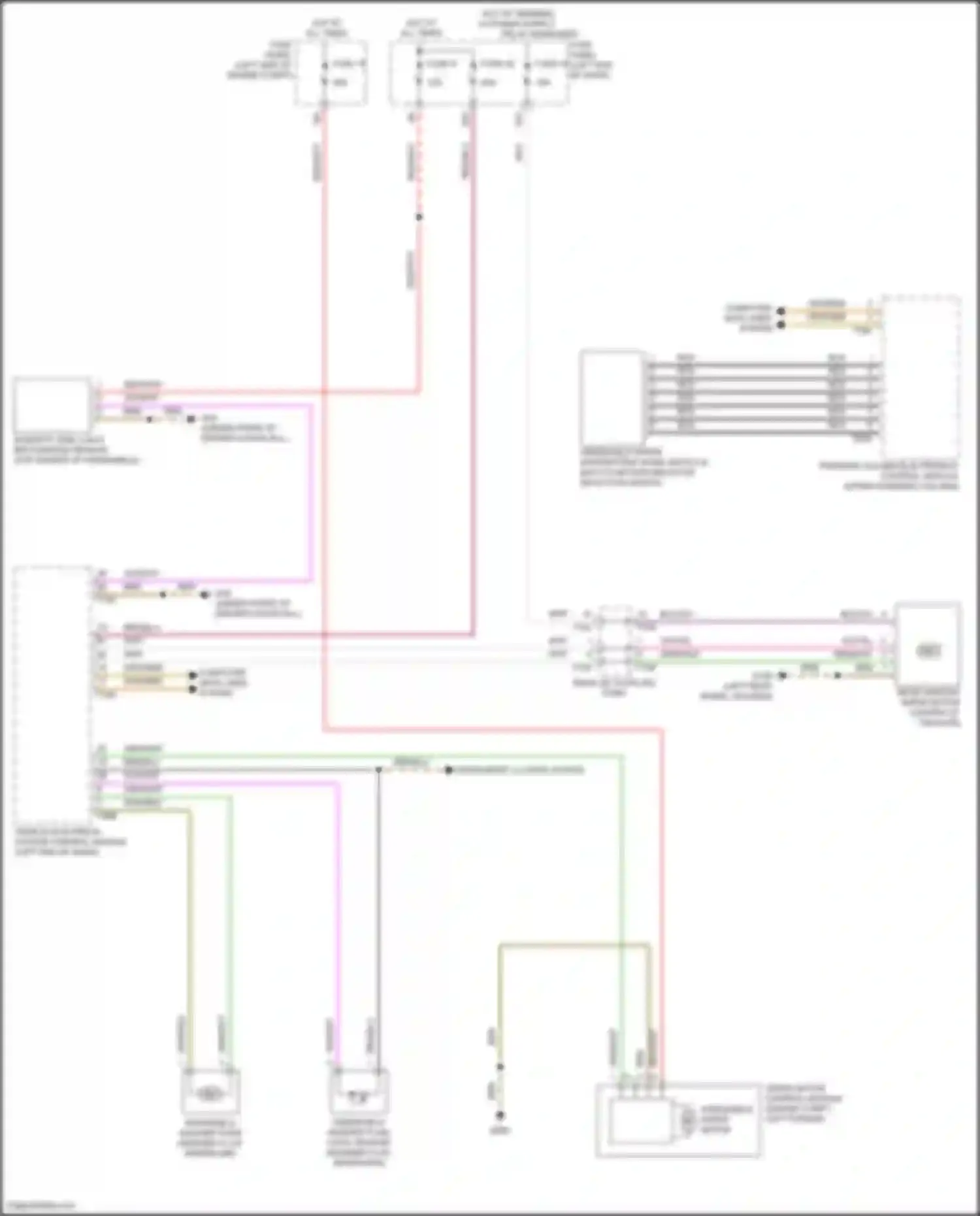 Wiring diagram fuse panel c for Volkswagen Golf Mk7 facelift (2017-2021) (10 of 60)