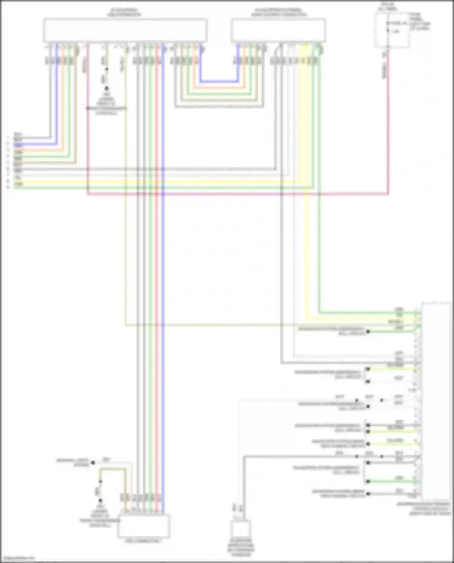 Wiring diagram fuse panel c for Volkswagen Golf Mk7 facelift (2017-2021) (16 of 60)