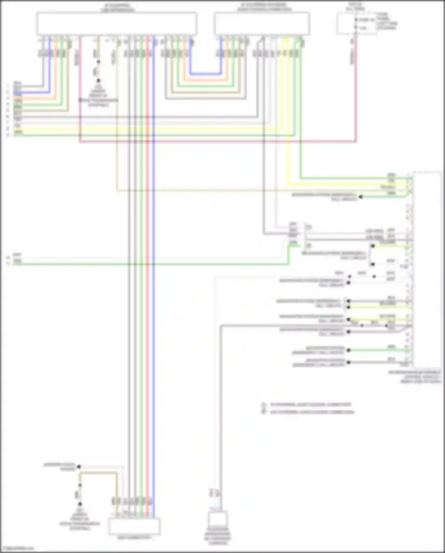Wiring diagram information electronics control module 1 for Volkswagen Golf Mk7 facelift (2017-2021) (6 of 14)