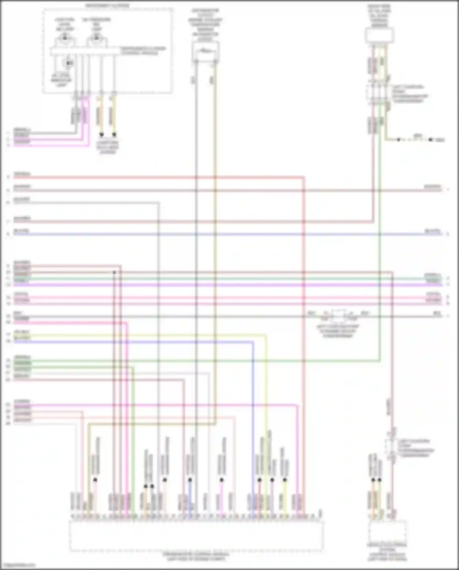 Wiring diagram left coupling point in engine/motor compartment for Volkswagen Golf Mk7 facelift (2017-2021) (17 of 17)