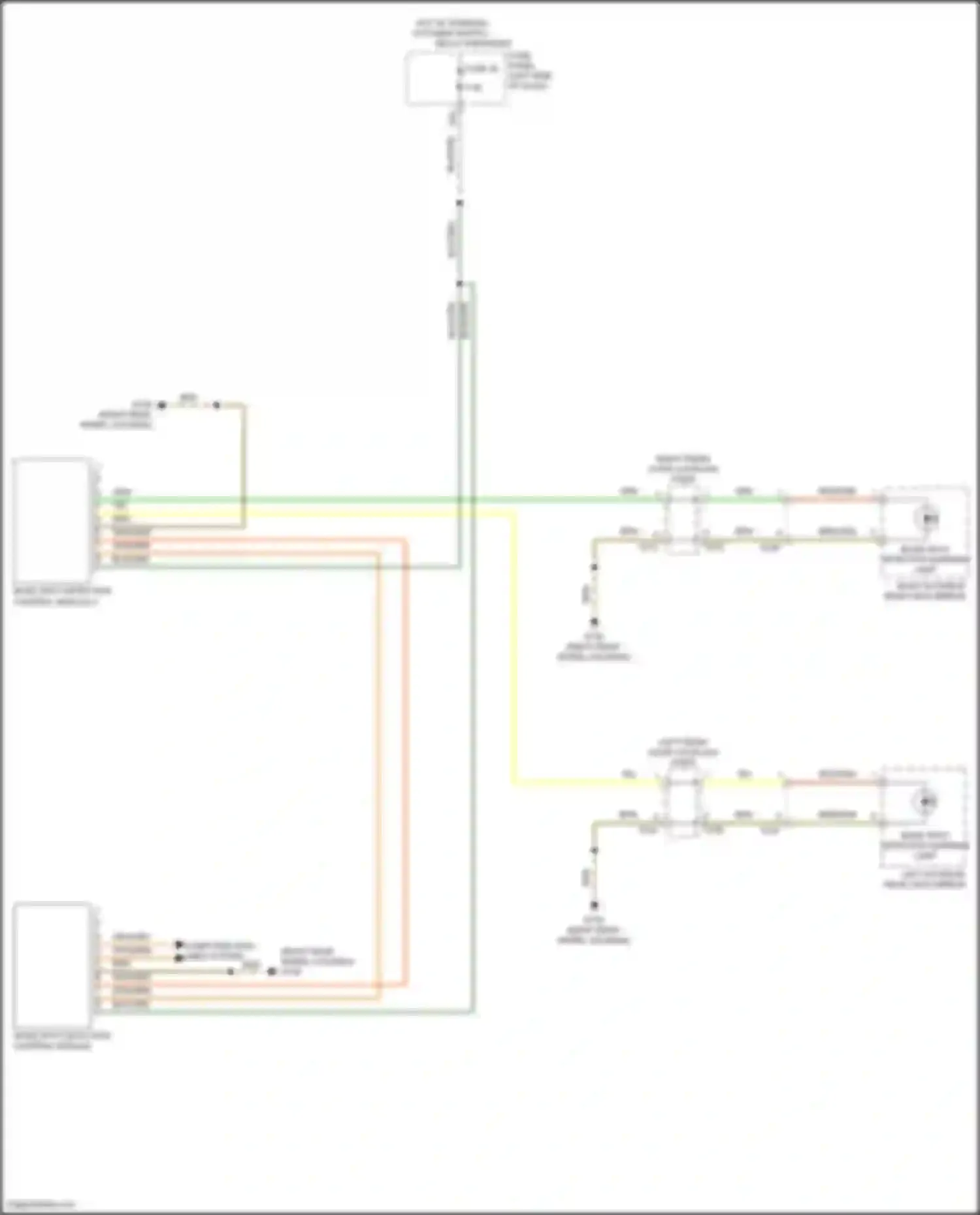 Wiring diagram left front door coupling point for Volkswagen Golf Mk7 facelift (2017-2021) (2 of 18)