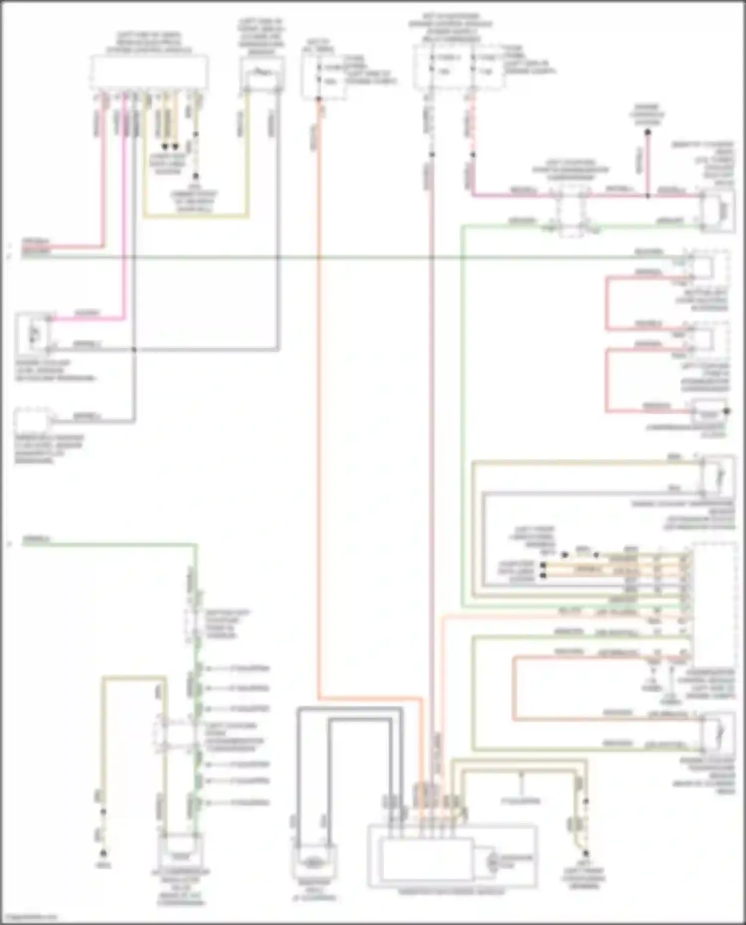 Wiring diagram outside air temperature sensor for Volkswagen Golf Mk7 facelift (2017-2021) (4 of 4)