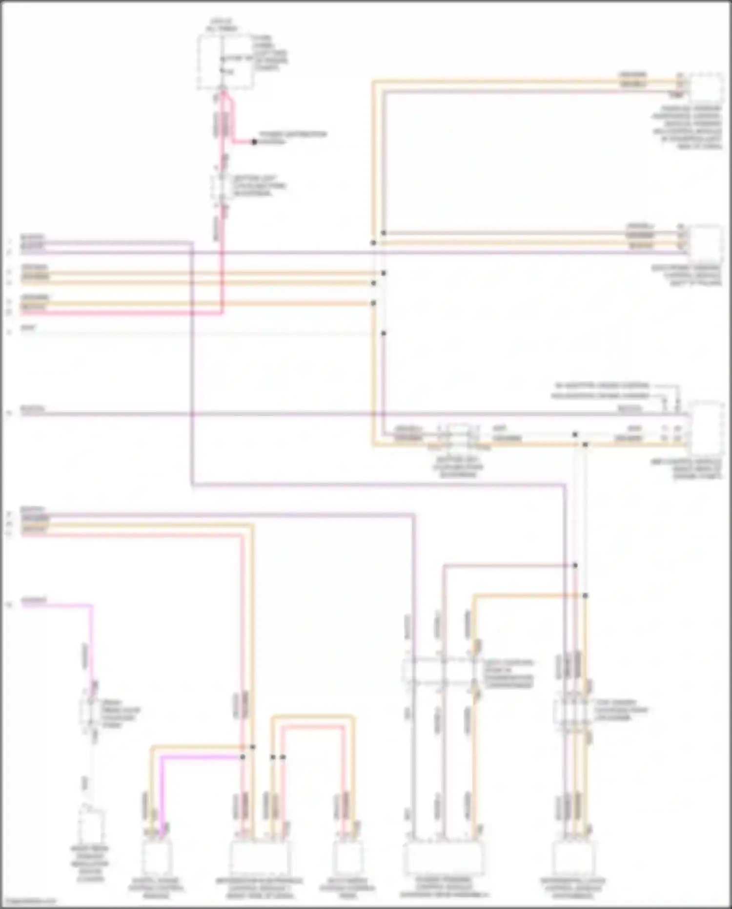 Wiring diagram parallel parking assistance control module/ parking aid control module for Volkswagen Golf Mk7 facelift (2017-2021) (1 of 4)