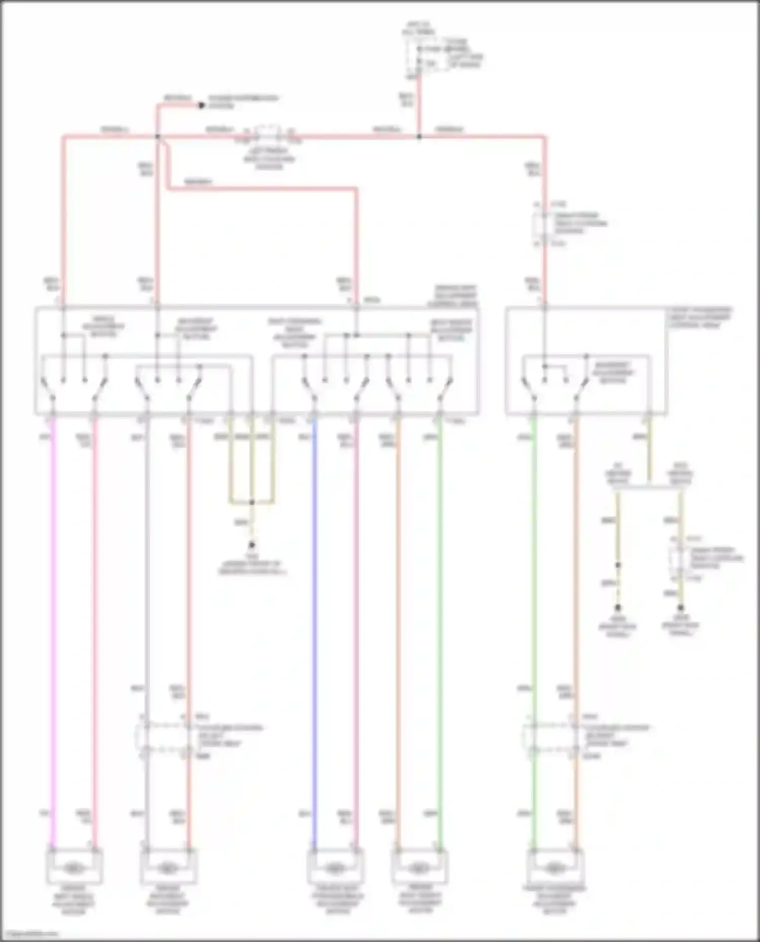 Wiring diagram power distribution system for Volkswagen Golf Mk7 facelift (2017-2021) (7 of 11)
