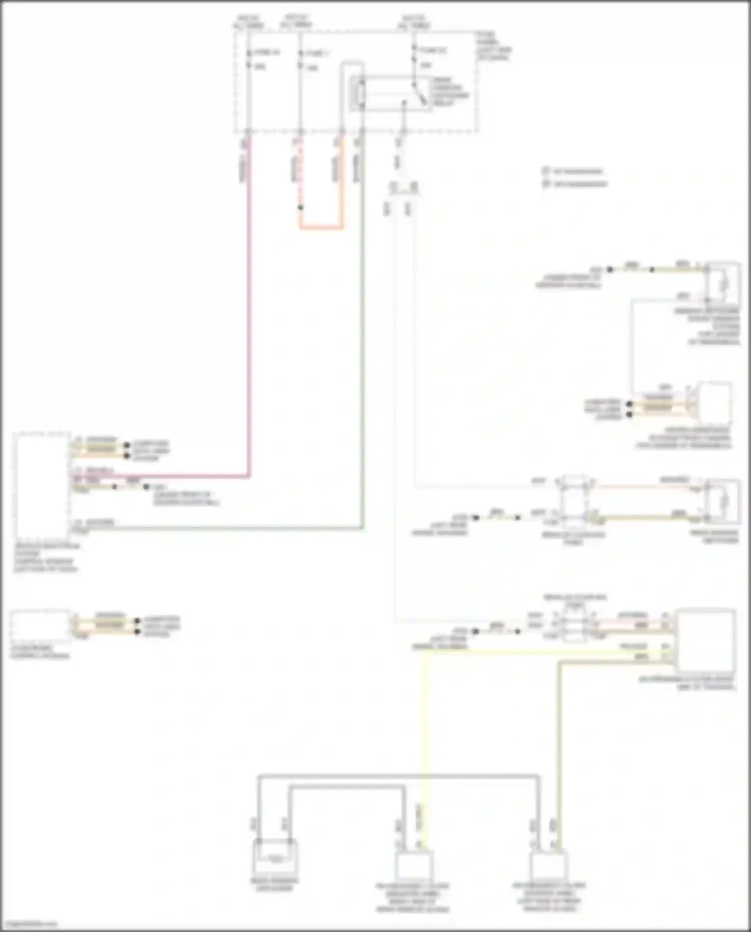 Wiring diagram rear window defogger relay for Volkswagen Golf Mk7 facelift (2017-2021) (2 of 2)