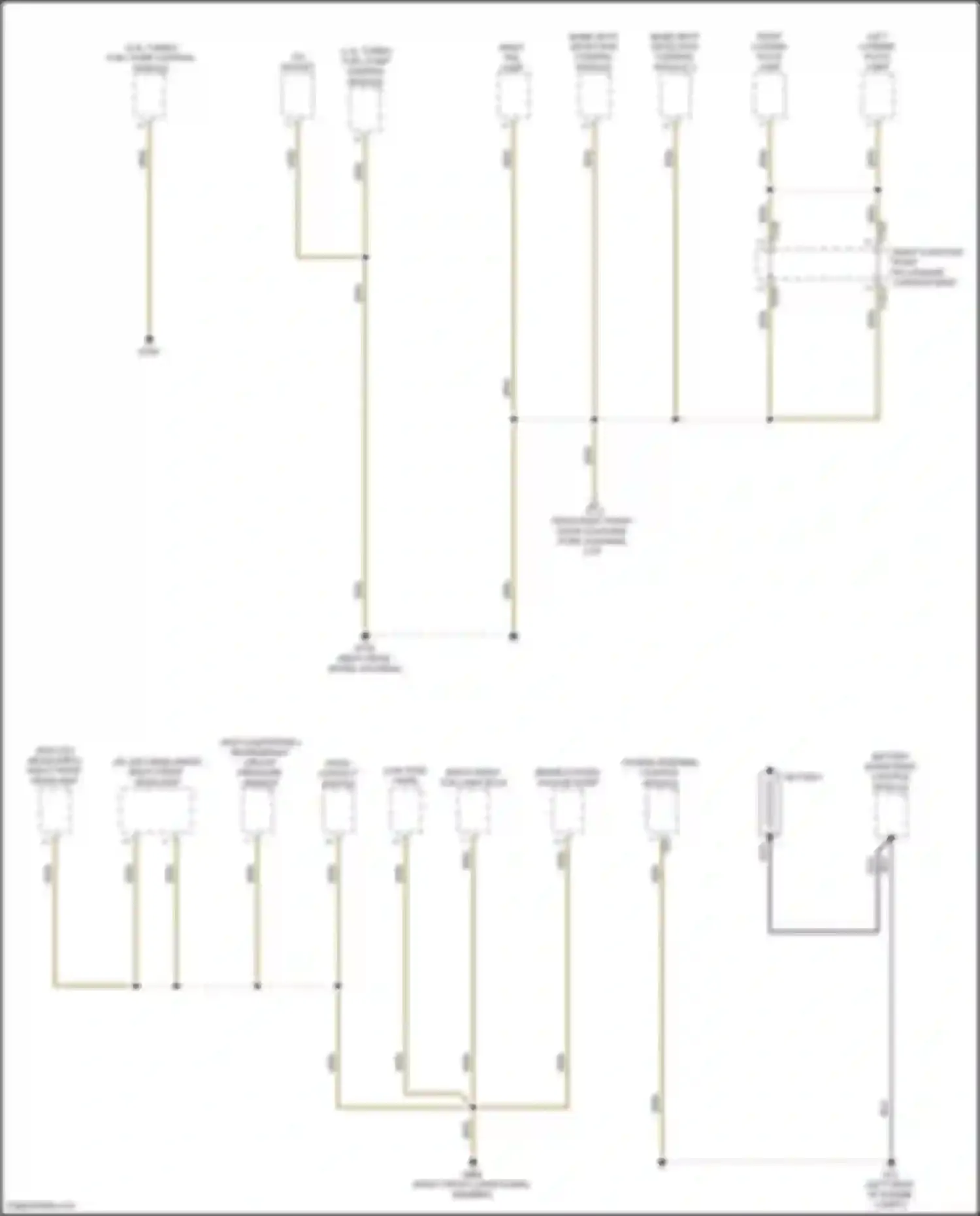Wiring diagram right front fog lamp bulb for Volkswagen Golf Mk7 facelift (2017-2021) (1 of 1)