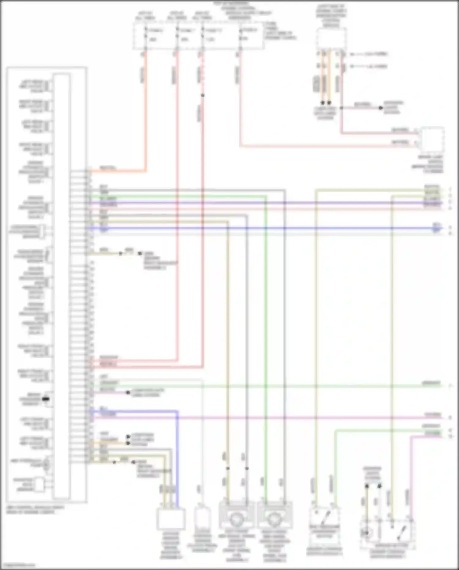 Wiring diagram rotation rate sensor for Volkswagen Golf Mk7 facelift (2017-2021) (1 of 2)