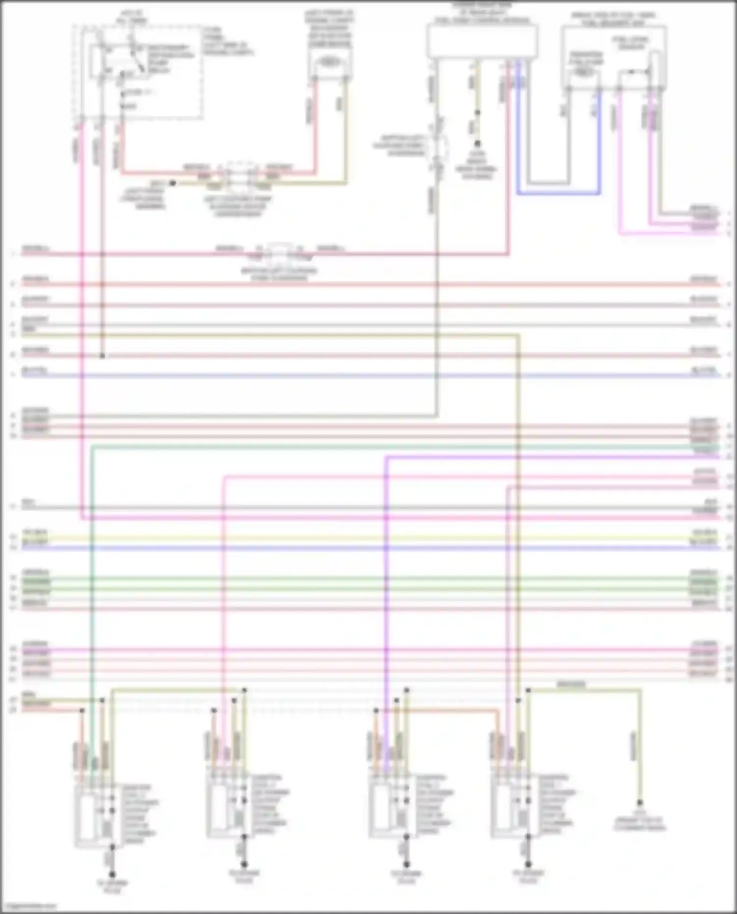 Wiring diagram secondary air injection pump relay for Volkswagen Golf Mk7 facelift (2017-2021) (2 of 2)