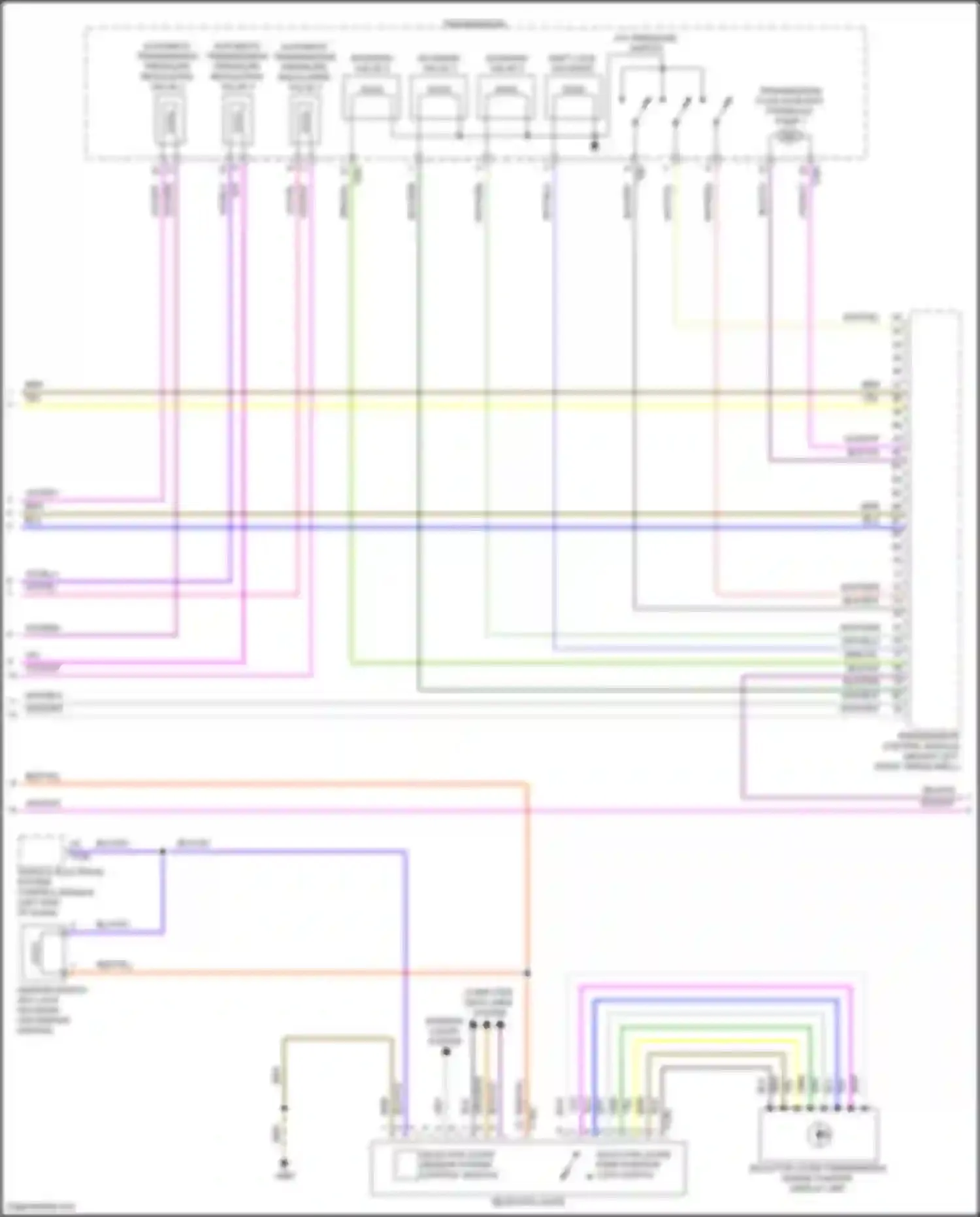 Wiring diagram selector lever park position lock switch for Volkswagen Golf Mk7 facelift (2017-2021) (1 of 3)