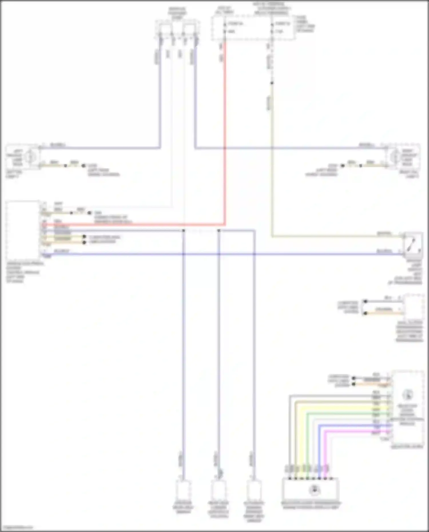 Wiring diagram selector lever sensor system control module for Volkswagen Golf Mk7 facelift (2017-2021) (2 of 3)