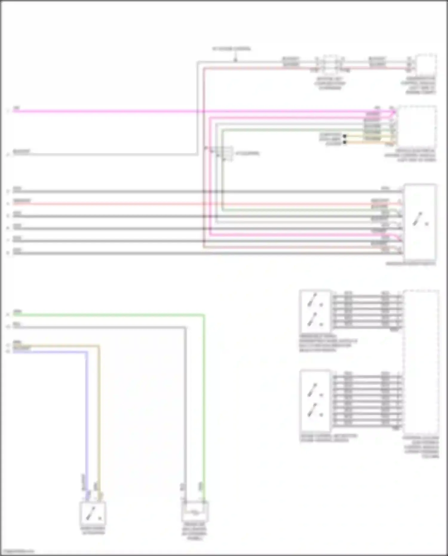 Wiring diagram steering column electronics control module for Volkswagen Golf Mk7 facelift (2017-2021) (8 of 14)