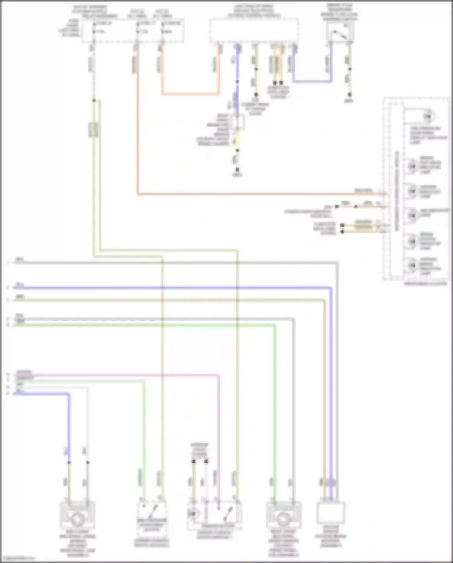 Wiring diagram tire pressure monitoring button for Volkswagen Golf Mk7 facelift (2017-2021) (2 of 3)