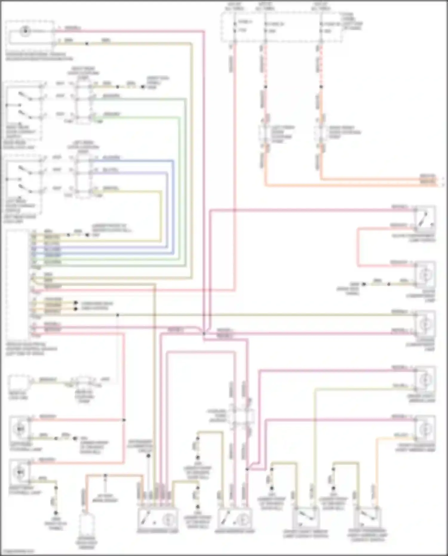 Wiring diagram vehicle electrical system control module for Volkswagen Golf Mk7 facelift (2017-2021) (23 of 36)