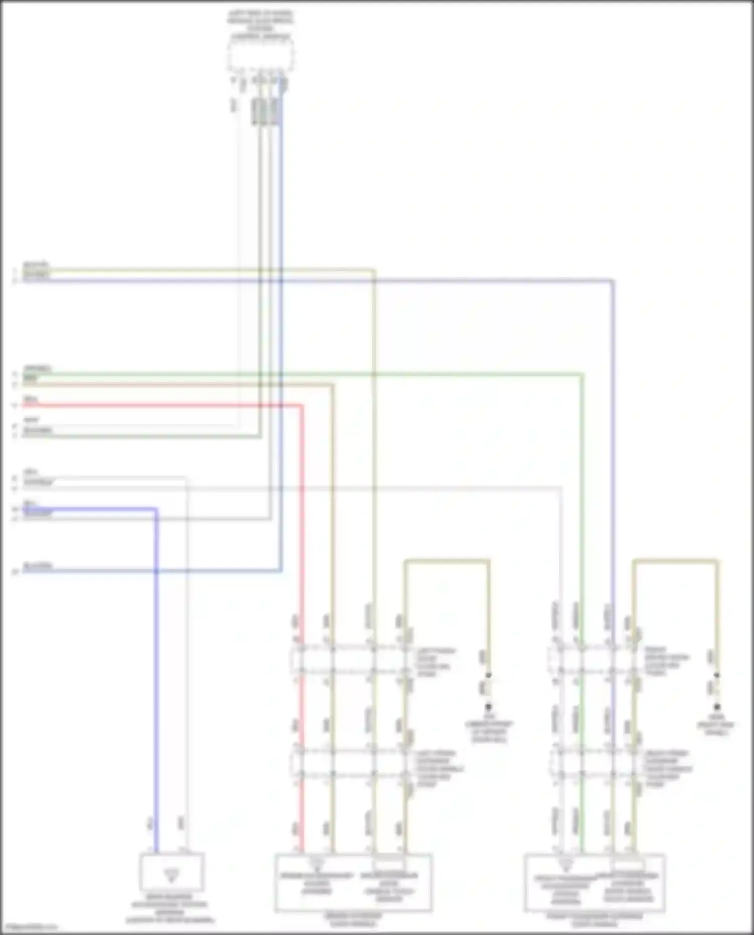 Wiring diagram vehicle electrical system control module for Volkswagen Golf Mk7 facelift (2017-2021) (1 of 36)