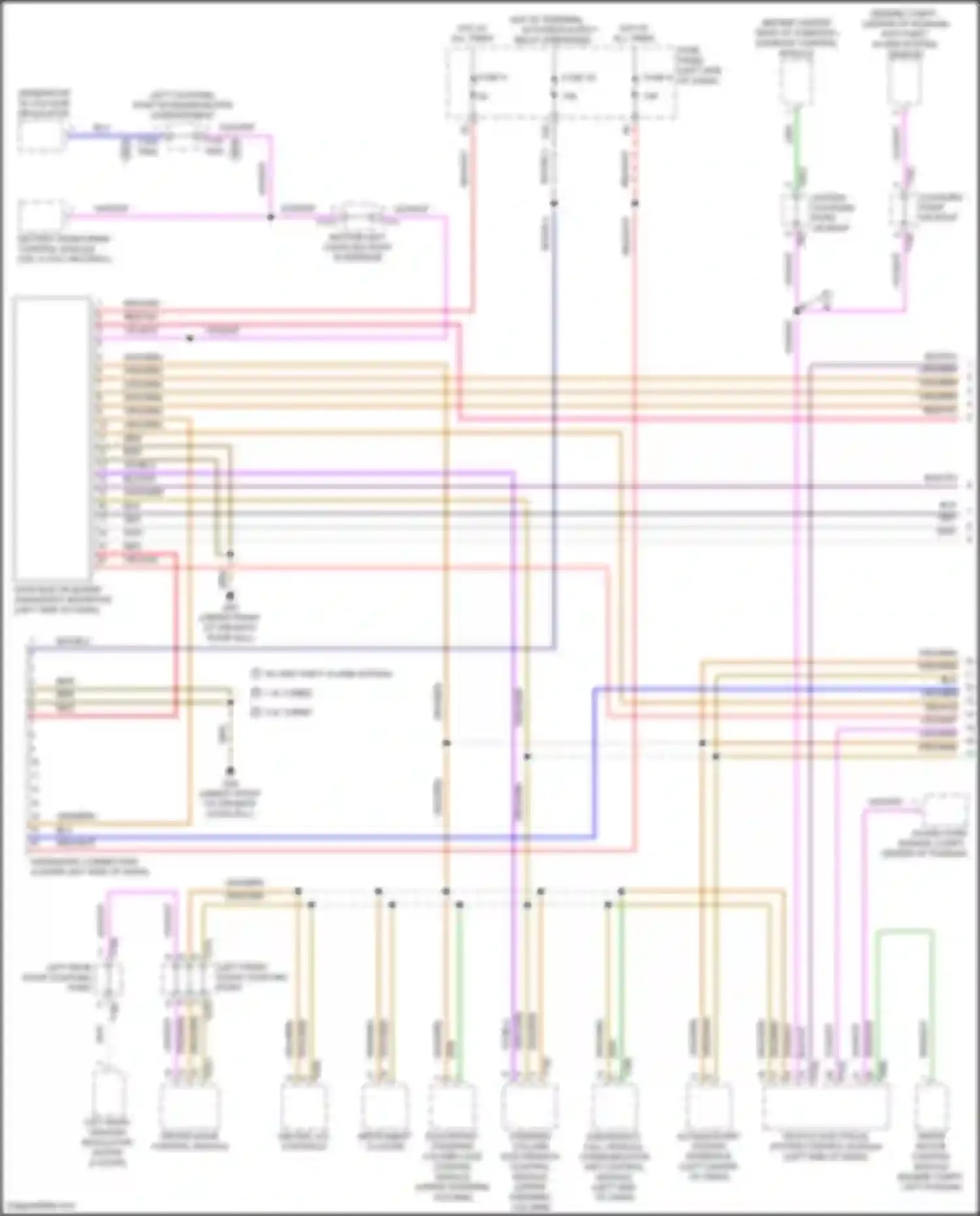 Wiring diagram wiper motor control module for Volkswagen Golf Mk7 facelift (2017-2021) (1 of 4)