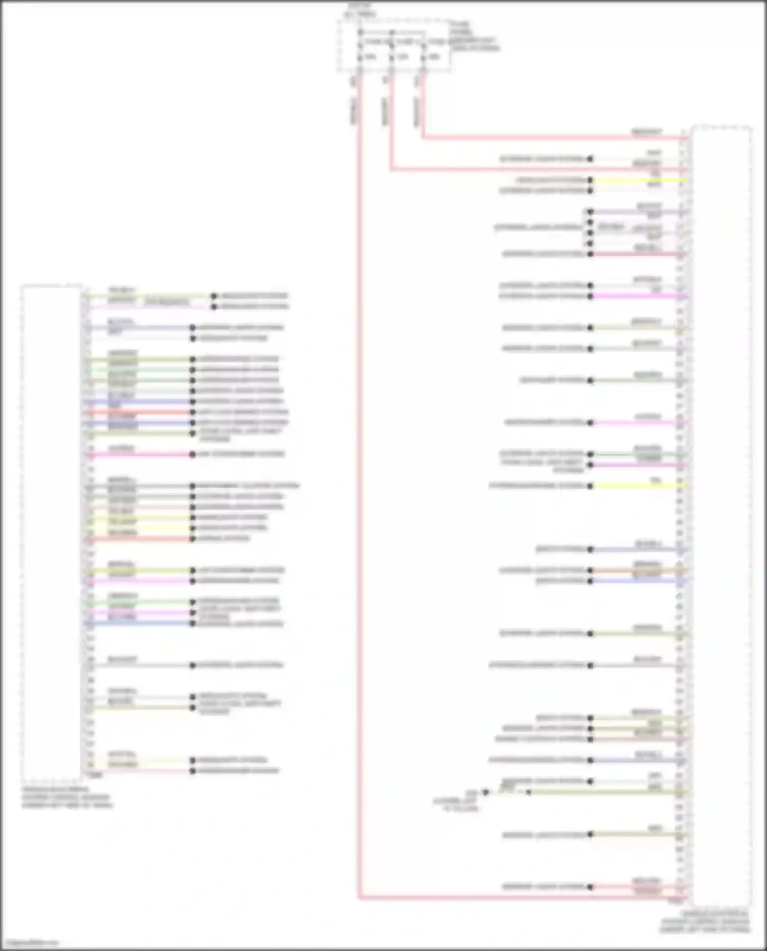 Golf Volkswagen Mk7 (2012-2017): Vehicle electrical system control module circuit (1 of 2)