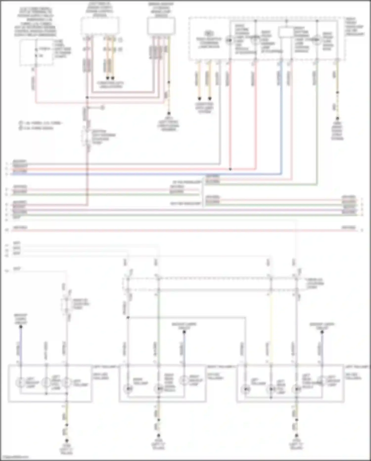 Golf Volkswagen Mk7 (2012-2017): Exterior lamps circuit (3 of 4)