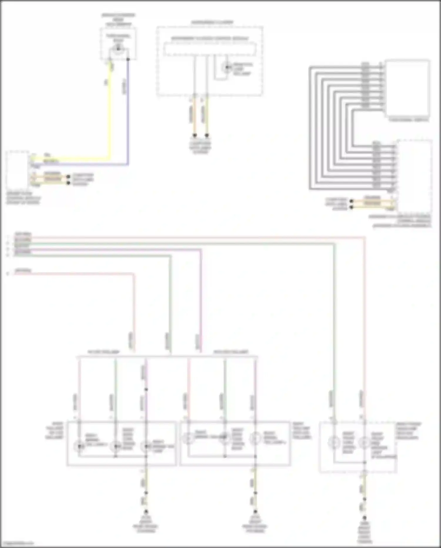 Golf Volkswagen Mk7 (2012-2017): Exterior lamps circuit (4 of 4)
