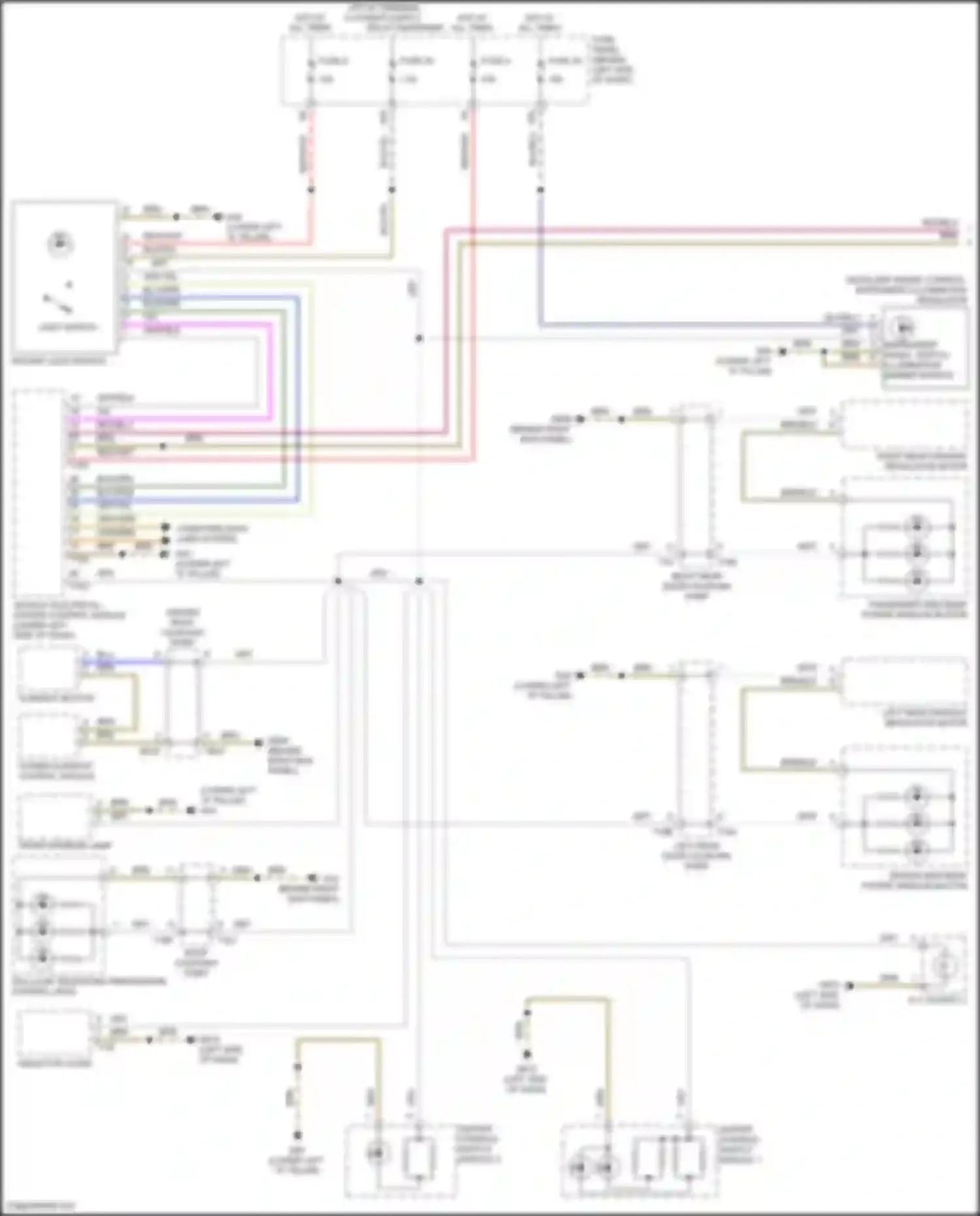 Golf Volkswagen Mk7 (2012-2017): Instrument illumination circuit (1 of 2)