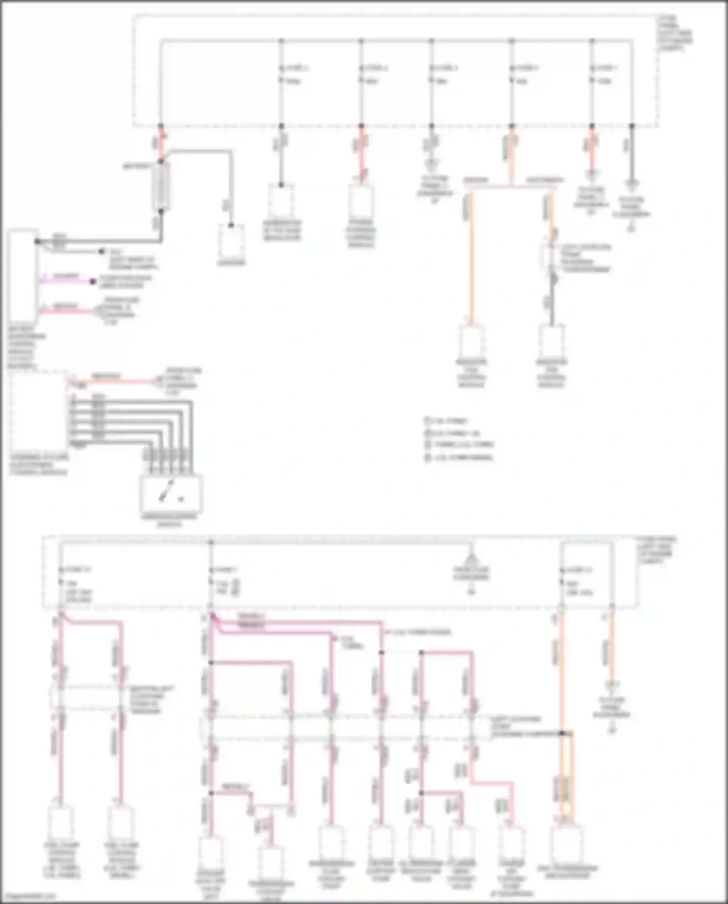 Golf Volkswagen Mk7 (2012-2017): Power distribution circuit (1 of 6)