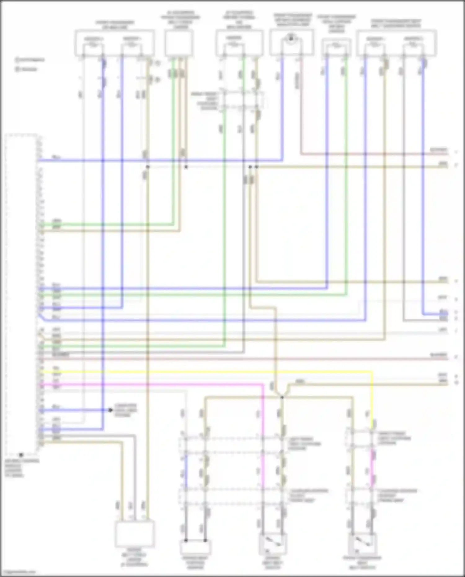 Golf Volkswagen Mk7 (2012-2017): Supplemental restraints circuit (1 of 3)