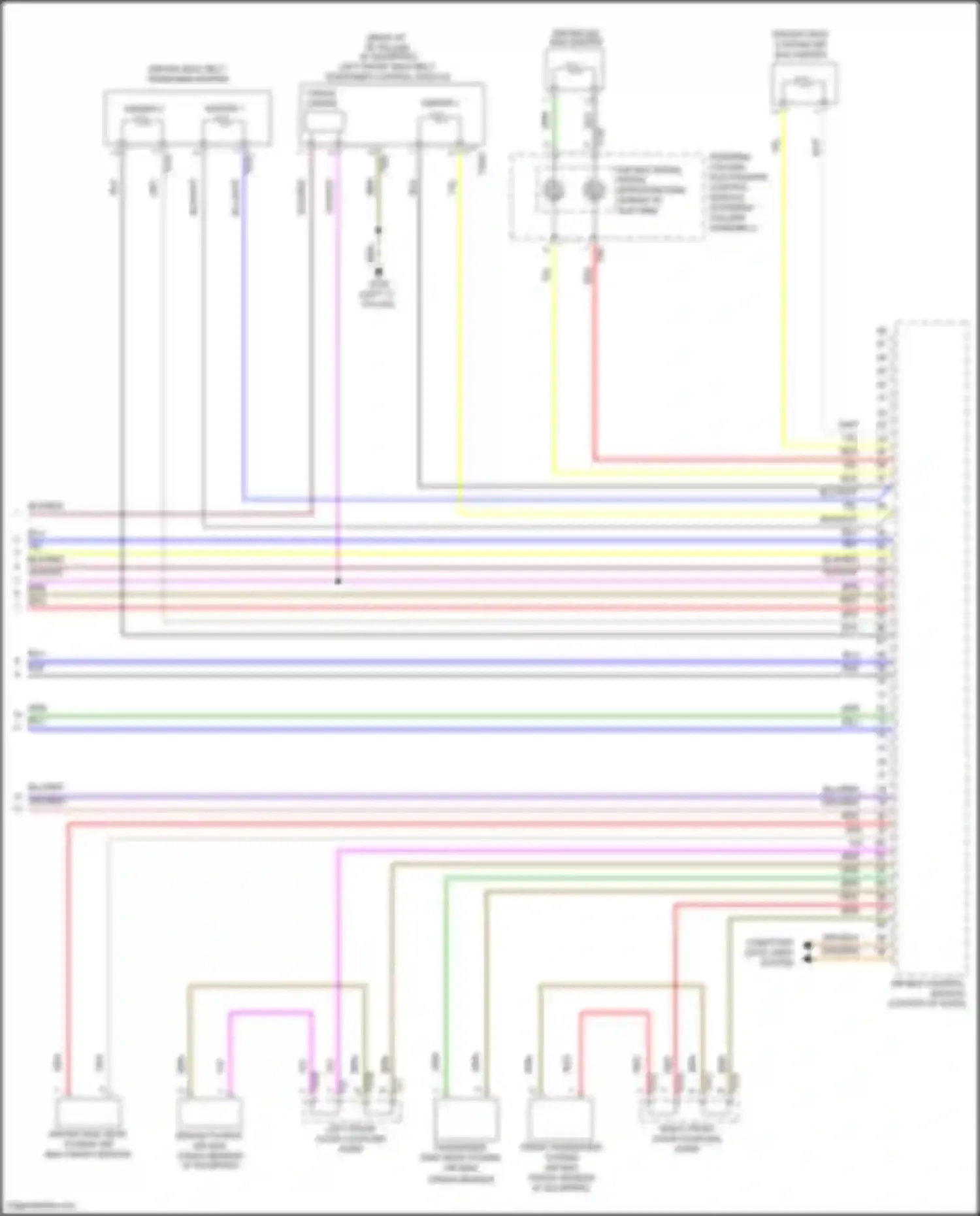 Golf Volkswagen Mk7 (2012-2017): Supplemental restraints circuit (3 of 3)
