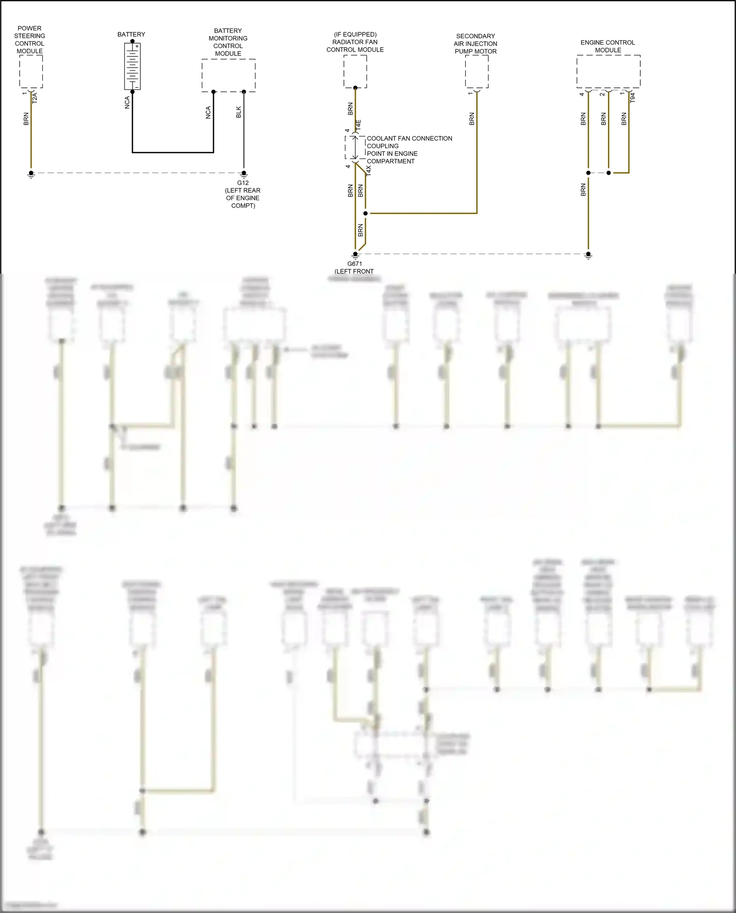 Volkswagen Golf Mk7 (2012-2017) a/c control module wiring diagram  (1 of 3)