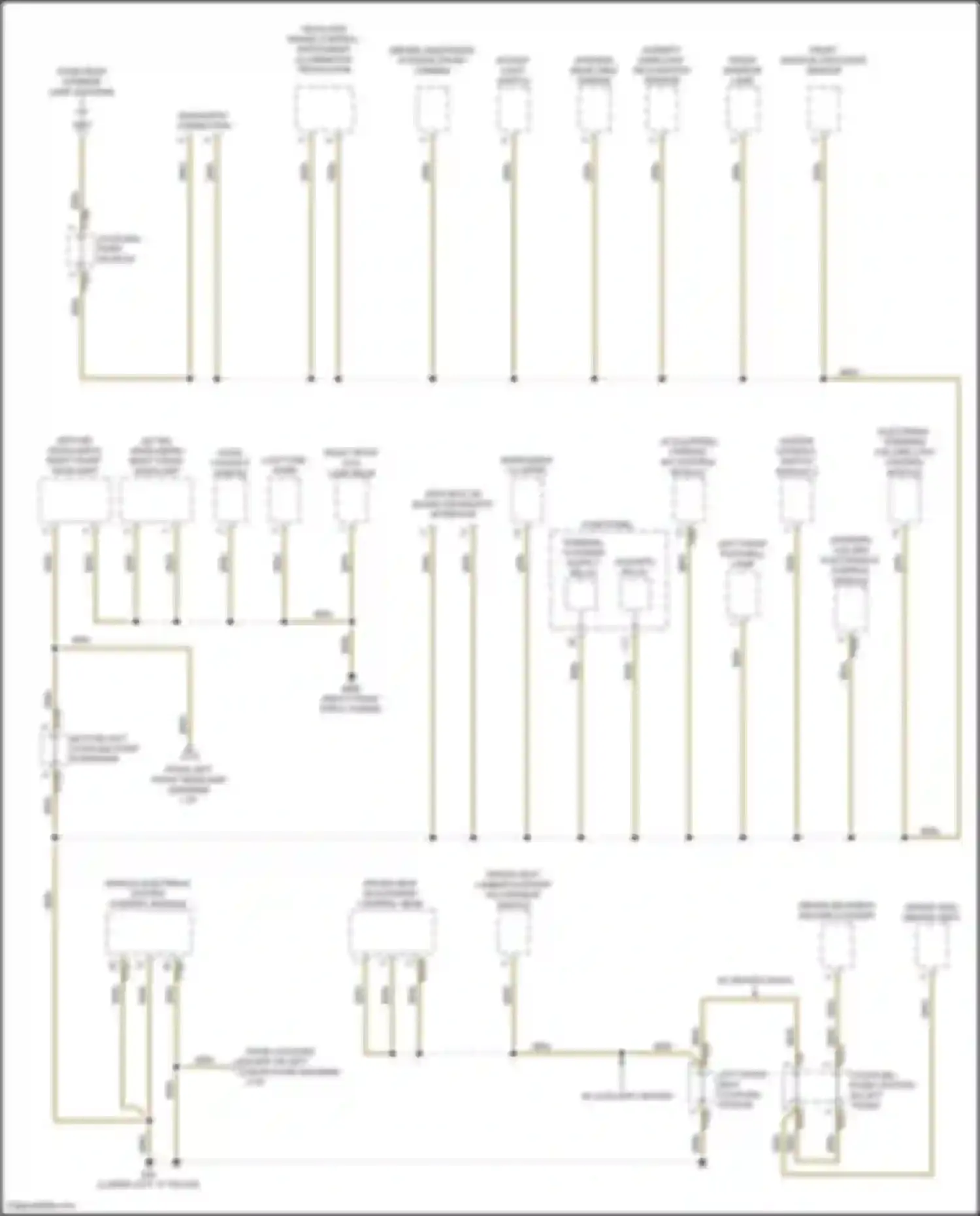 Wiring diagram bottom left coupling point in interior for Volkswagen Golf Mk7 (2012-2017) (13 of 28)
