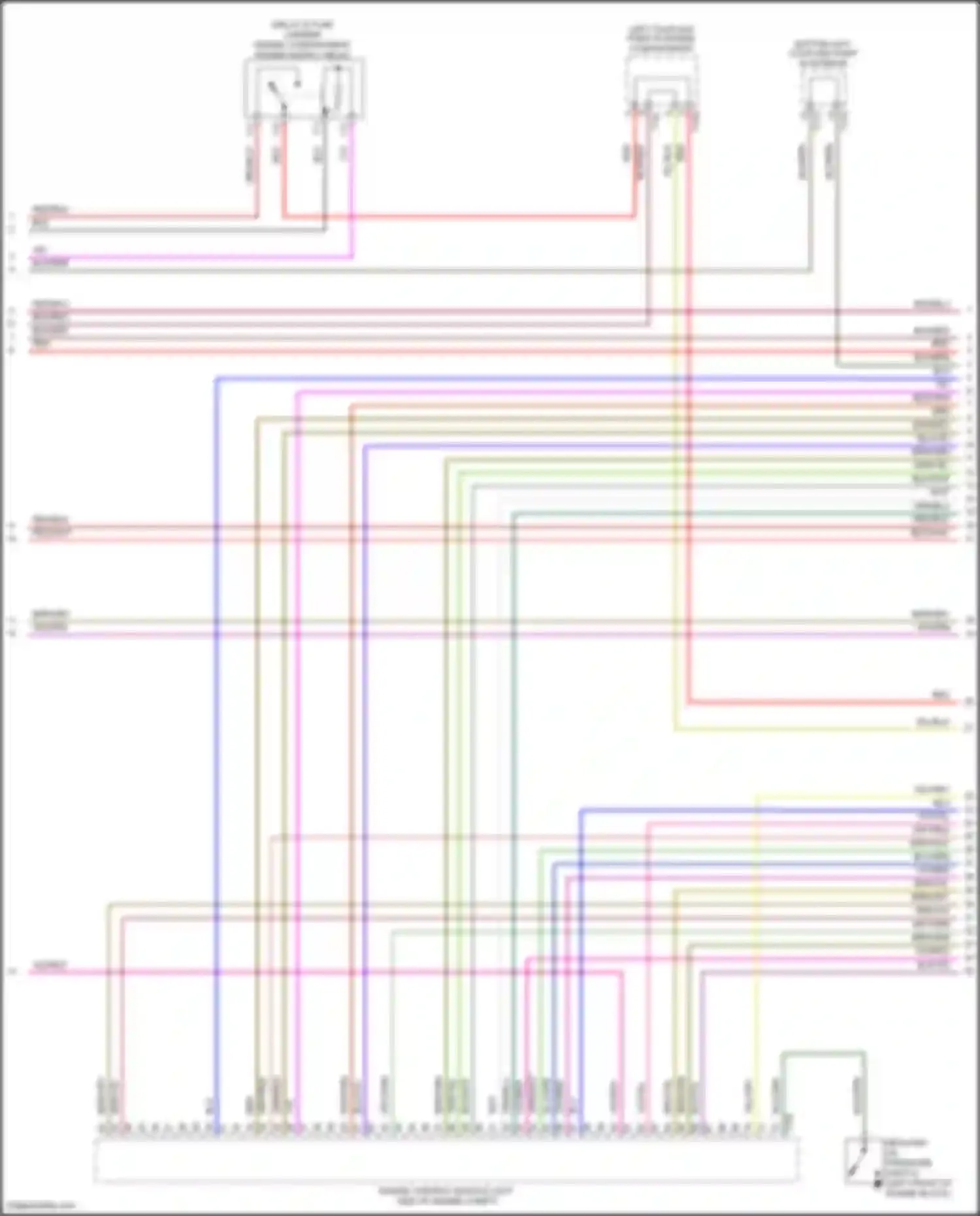 Wiring diagram bottom left coupling point in interior for Volkswagen Golf Mk7 (2012-2017) (18 of 28)