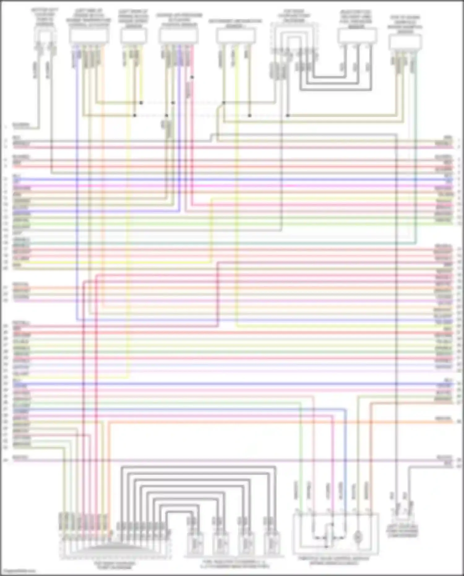 Wiring diagram bottom left coupling point in interior for Volkswagen Golf Mk7 (2012-2017) (22 of 28)