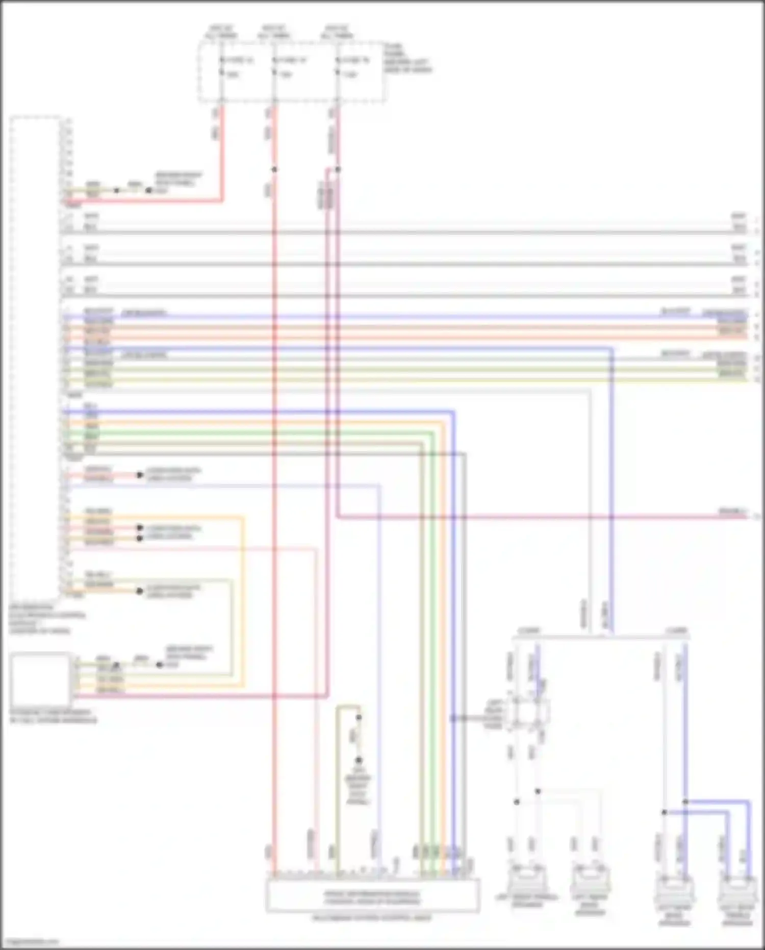 Wiring diagram computer data lines system for Volkswagen Golf Mk7 (2012-2017) (38 of 79)