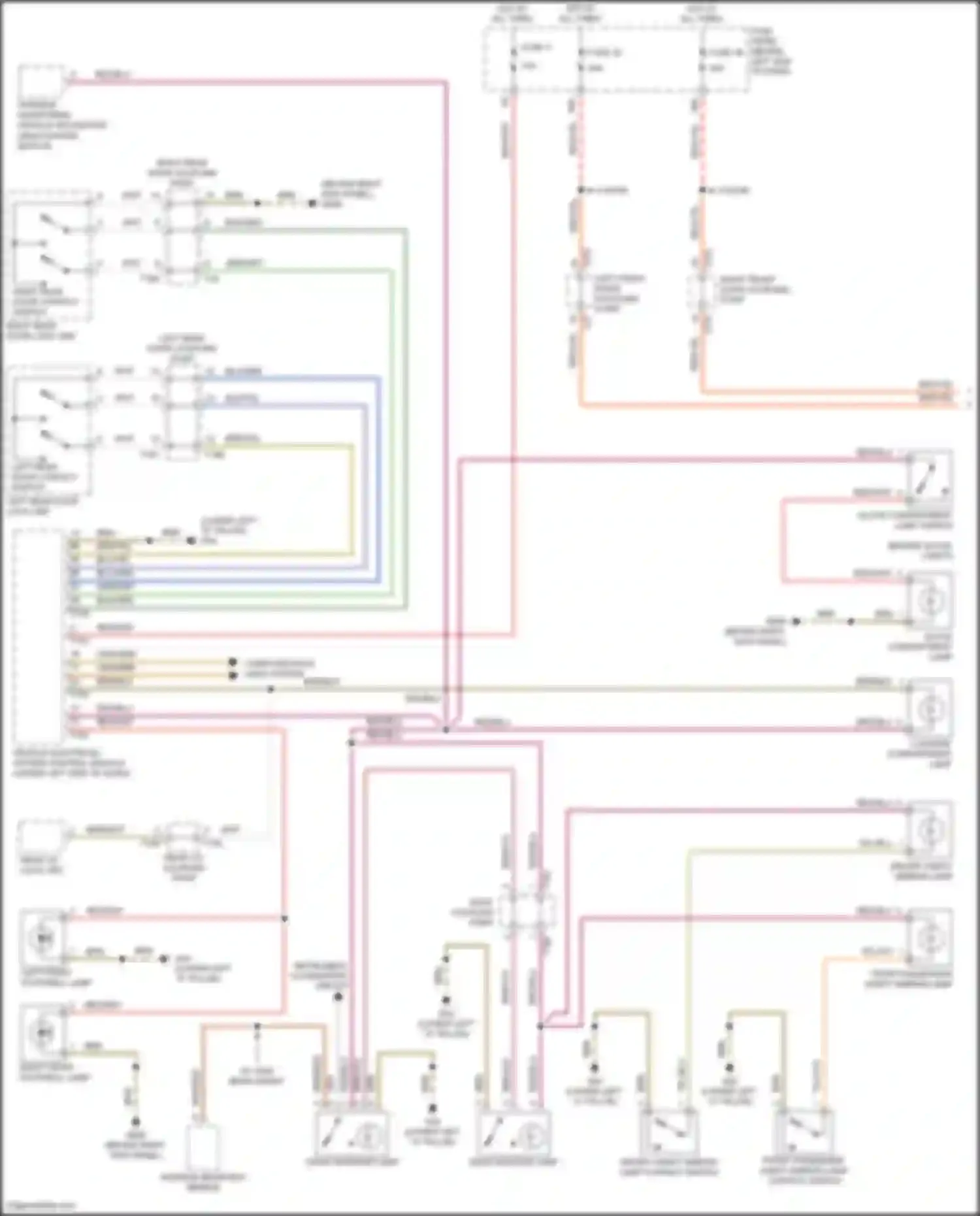 Wiring diagram computer data lines system for Volkswagen Golf Mk7 (2012-2017) (62 of 79)