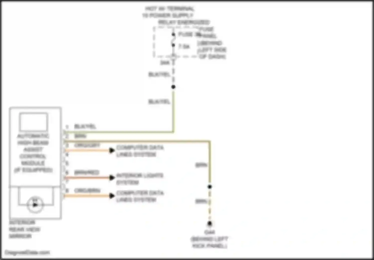 Wiring diagram computer data lines system for Volkswagen Golf Mk7 (2012-2017) (11 of 79)