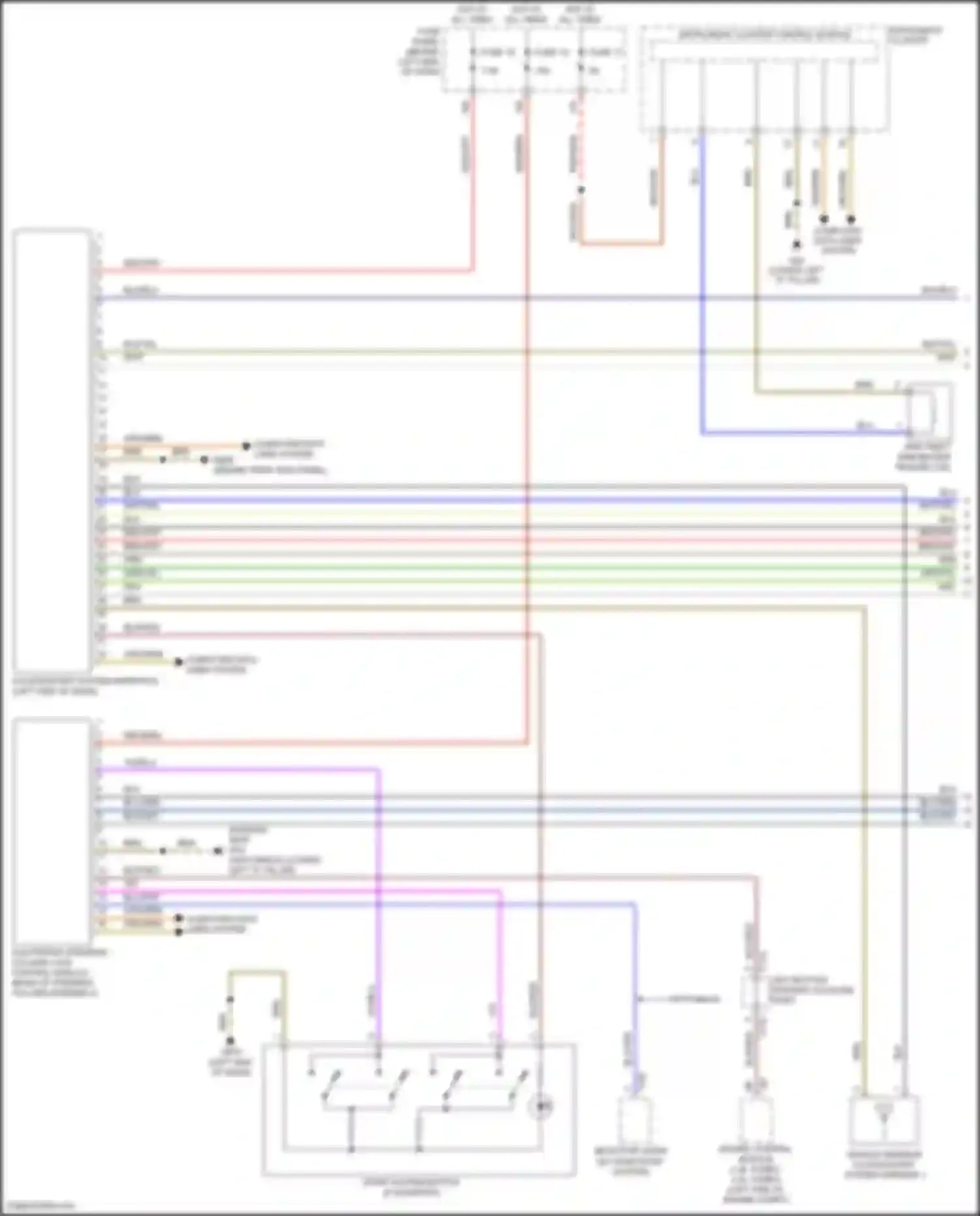 Wiring diagram computer data lines system for Volkswagen Golf Mk7 (2012-2017) (1 of 79)