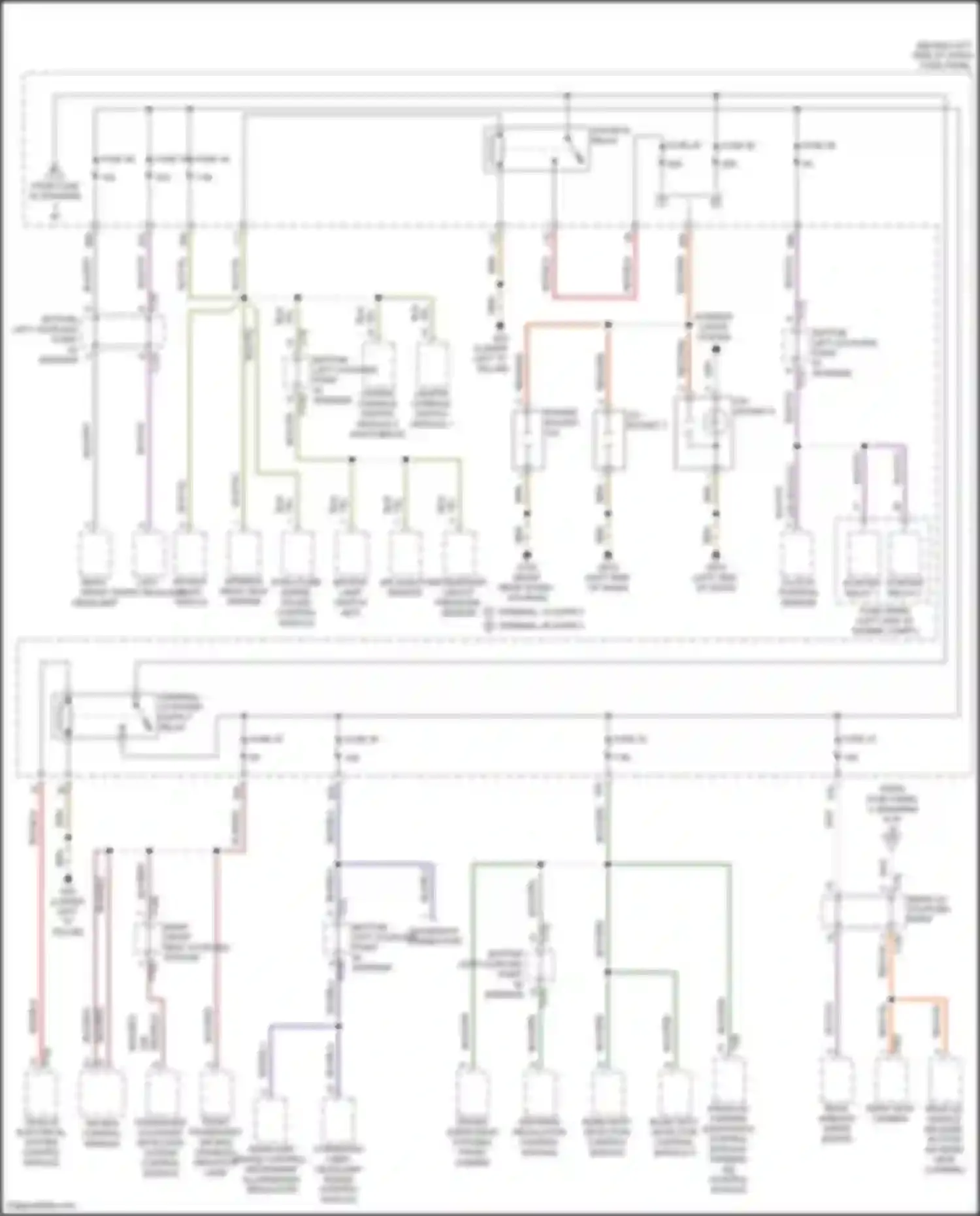 Wiring diagram driver assistance systems front camera for Volkswagen Golf Mk7 (2012-2017) (4 of 5)