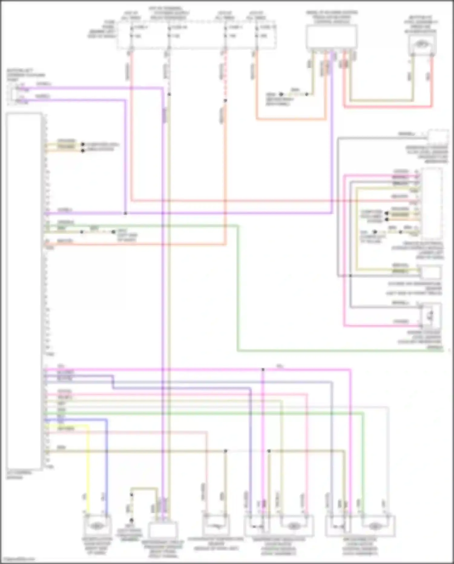 Wiring diagram engine coolant level sensor for Volkswagen Golf Mk7 (2012-2017) (4 of 4)