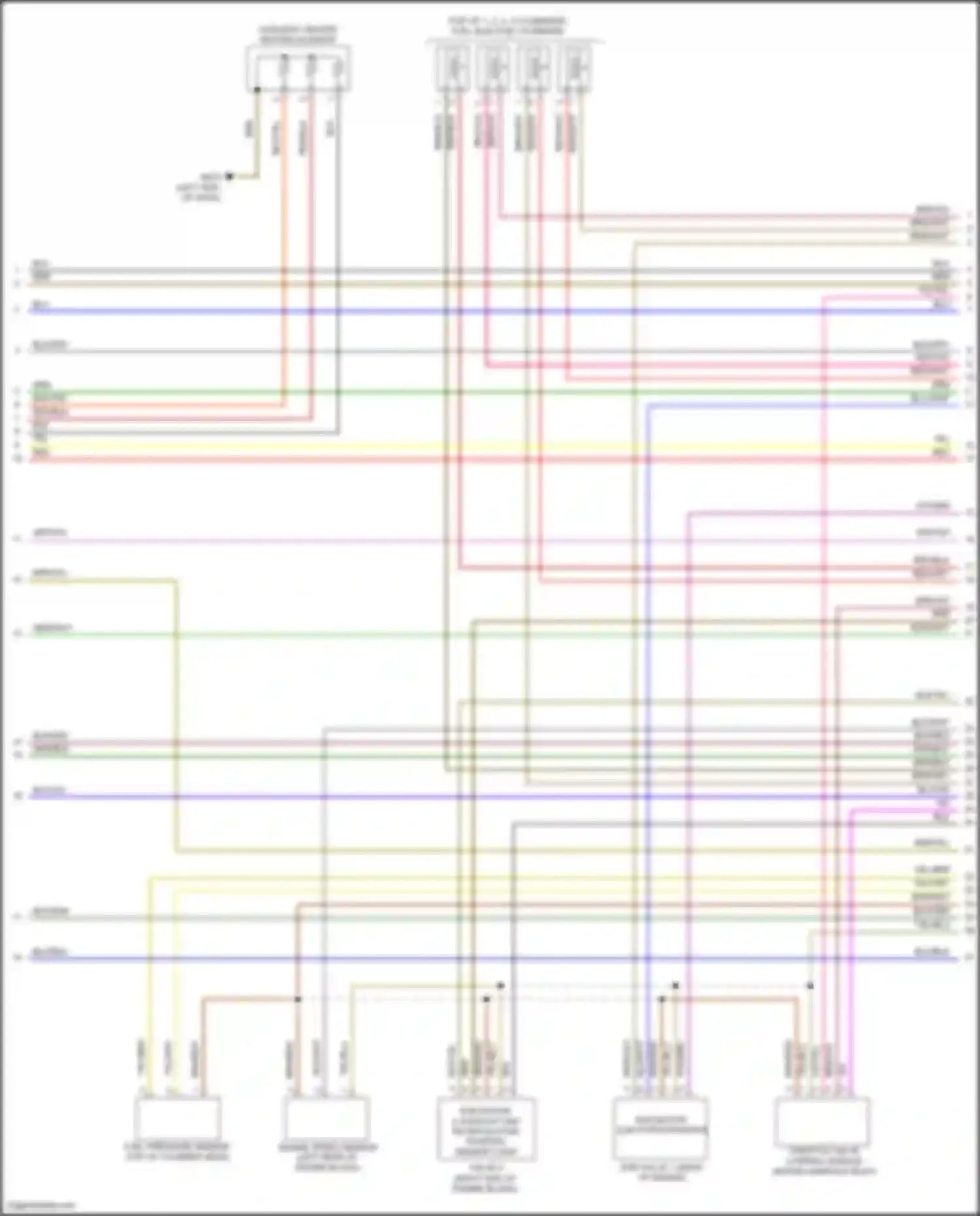 Wiring diagram engine speed sensor for Volkswagen Golf Mk7 (2012-2017) (4 of 4)