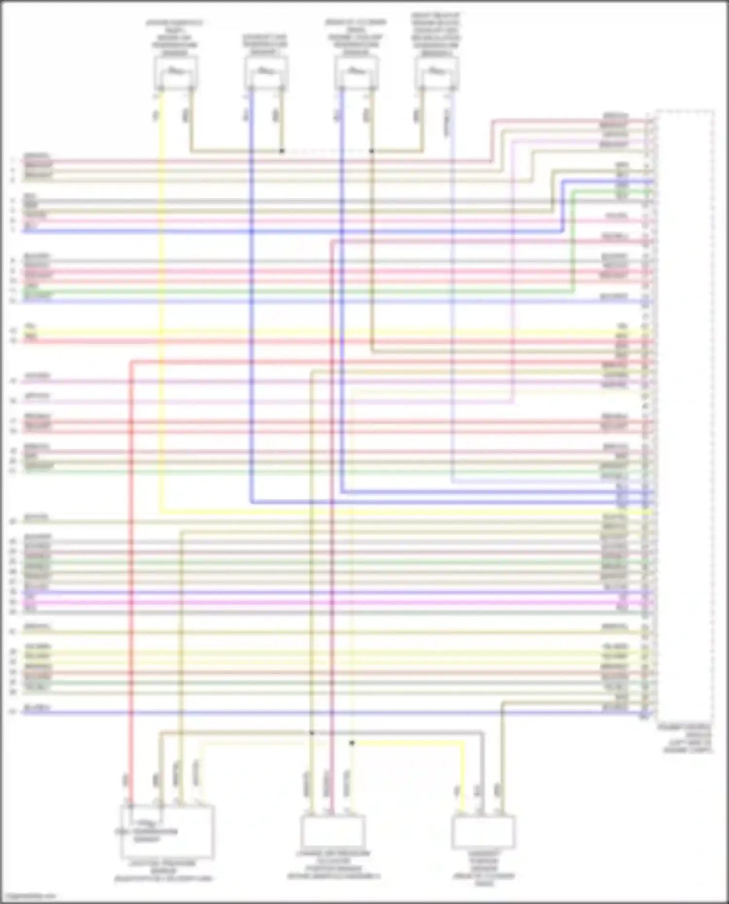 Wiring diagram exhaust gas recirculation temperature sensor 2 for Volkswagen Golf Mk7 (2012-2017) (1 of 1)