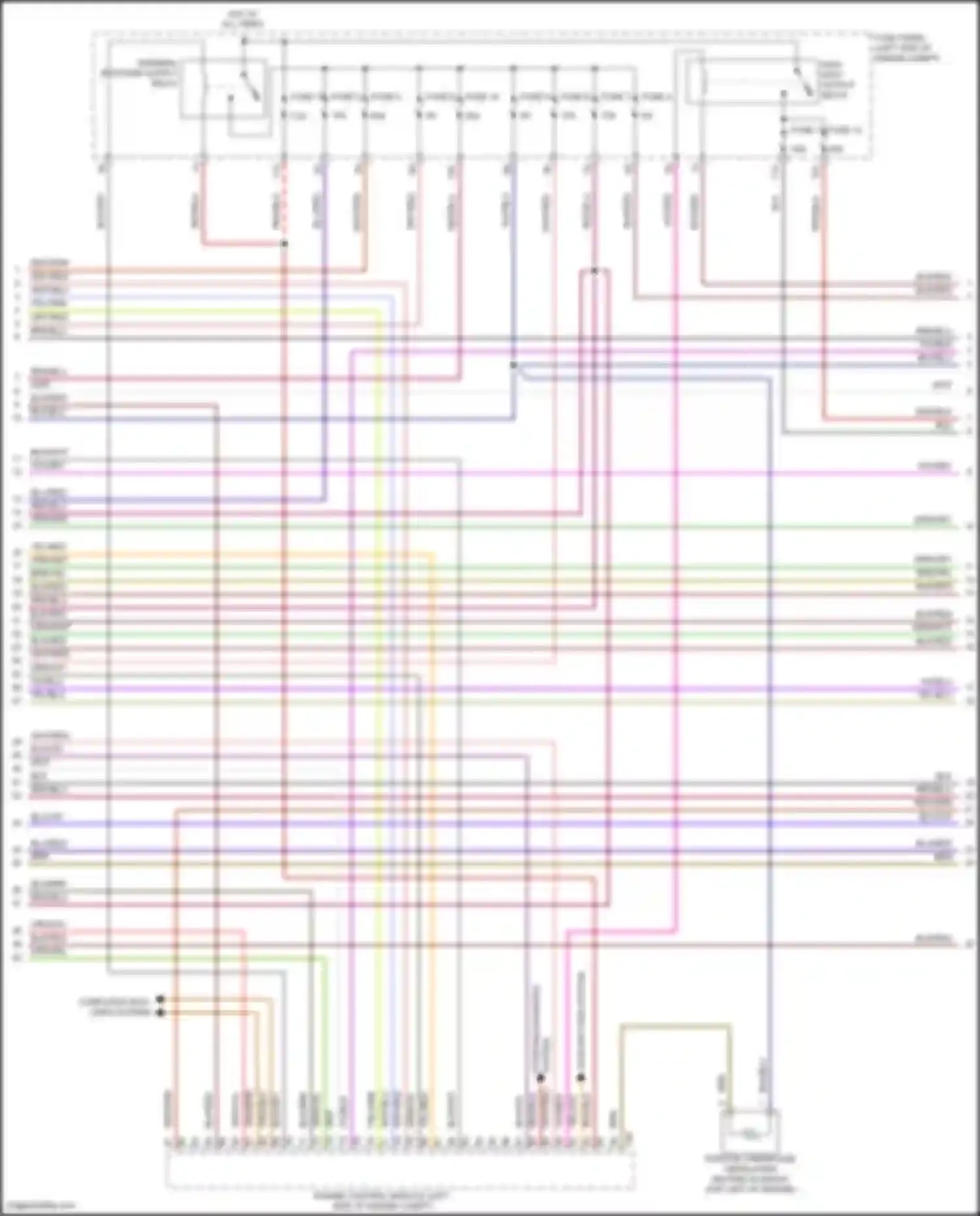 Wiring diagram high heat output relay for Volkswagen Golf Mk7 (2012-2017) (2 of 2)