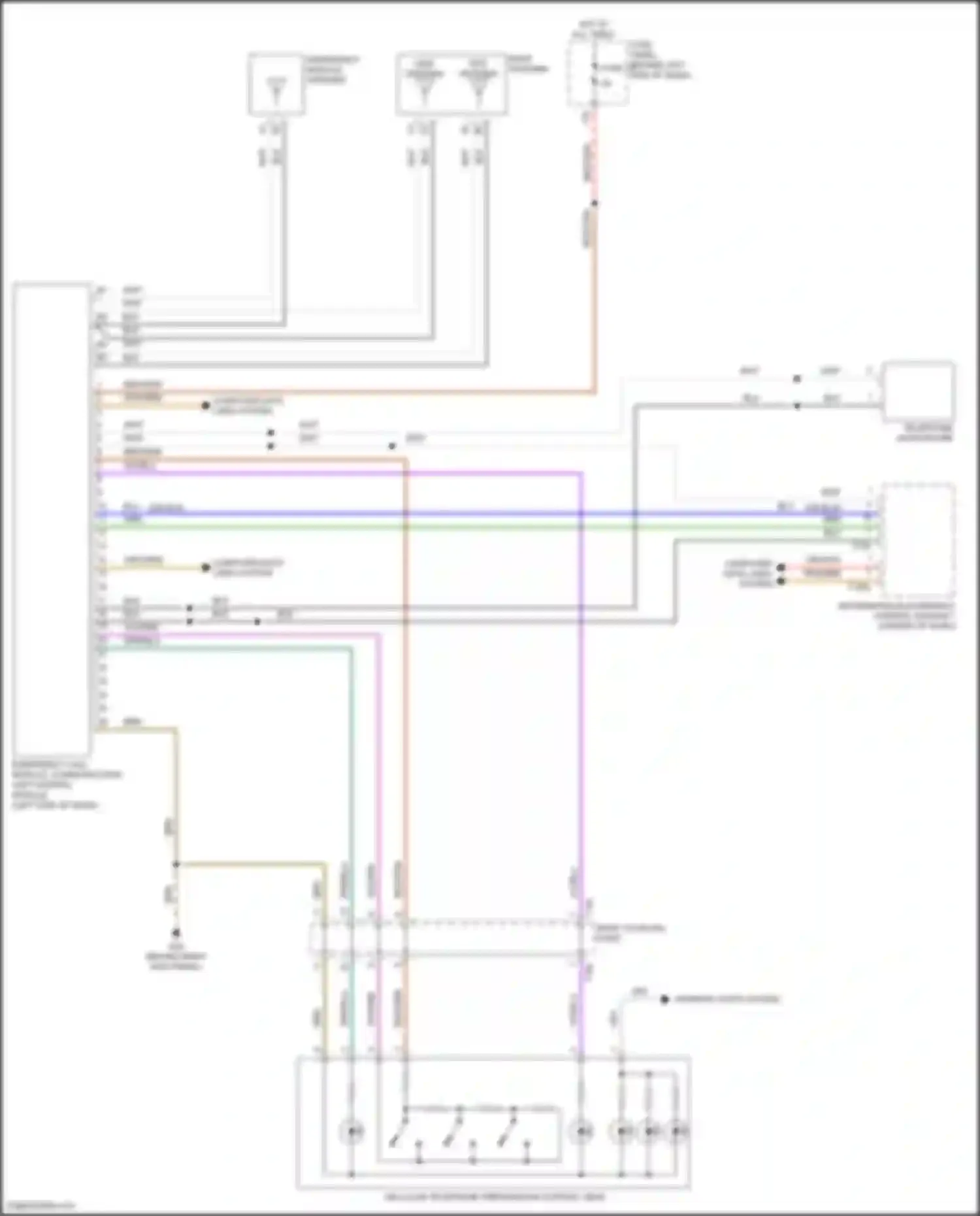 Wiring diagram information electronics control module 1 for Volkswagen Golf Mk7 (2012-2017) (1 of 19)