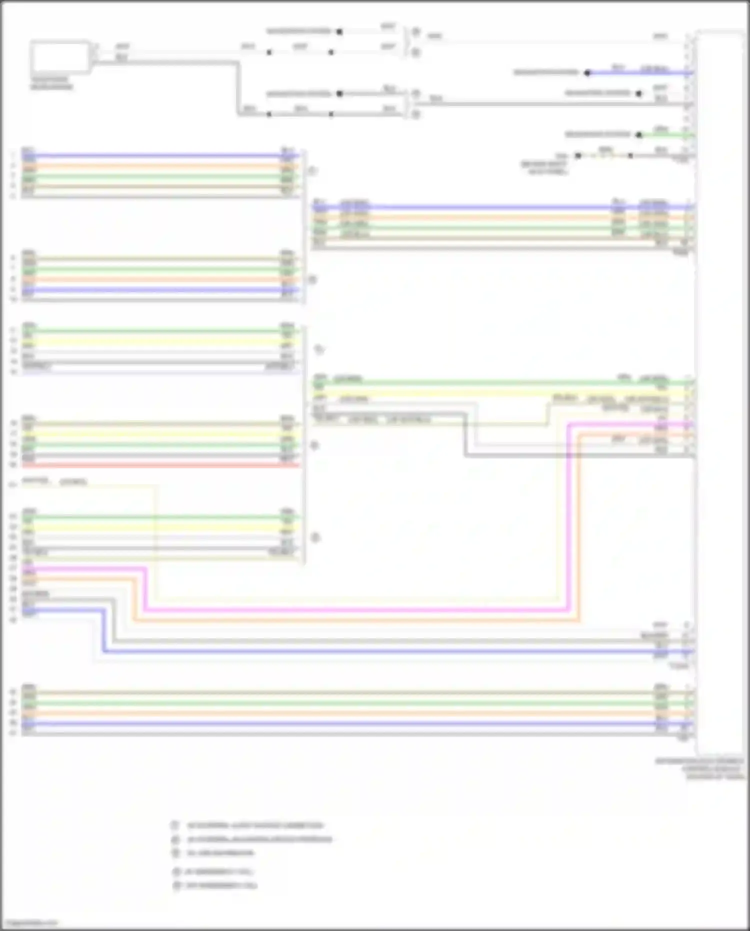 Wiring diagram information electronics control module 1 for Volkswagen Golf Mk7 (2012-2017) (7 of 19)