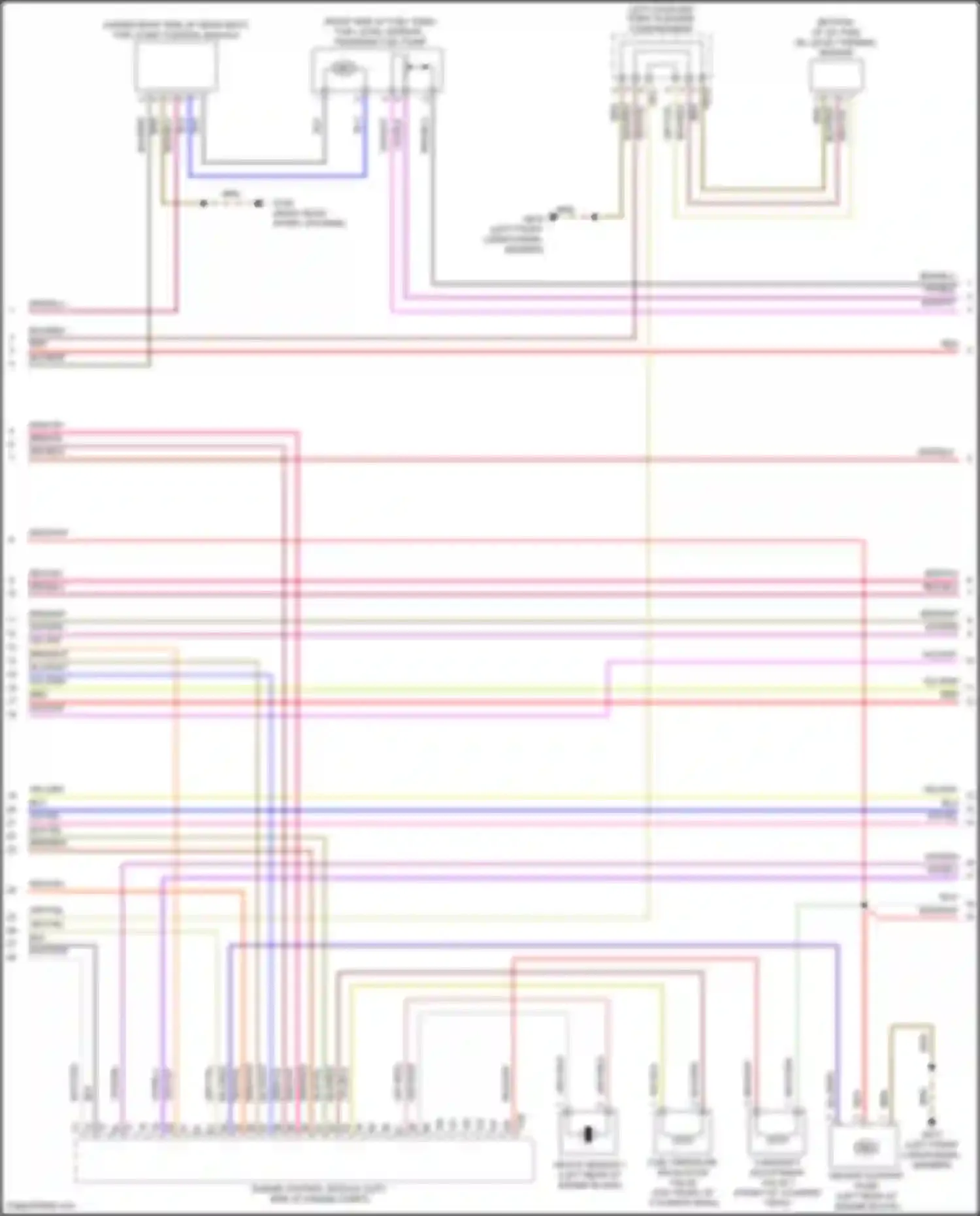 Wiring diagram knock sensor 1 for Volkswagen Golf Mk7 (2012-2017) (1 of 2)