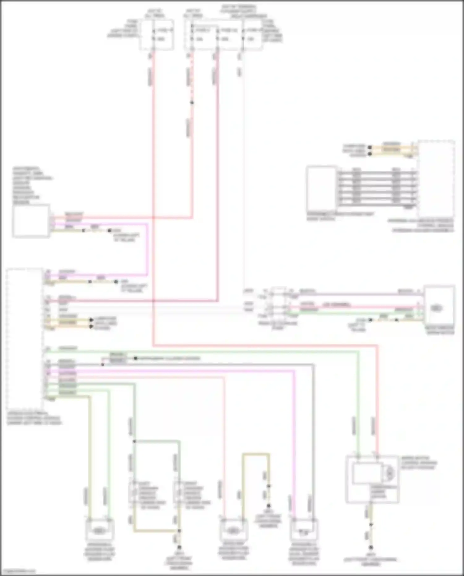 Wiring diagram left "c" pillar) for Volkswagen Golf Mk7 (2012-2017) (10 of 14)